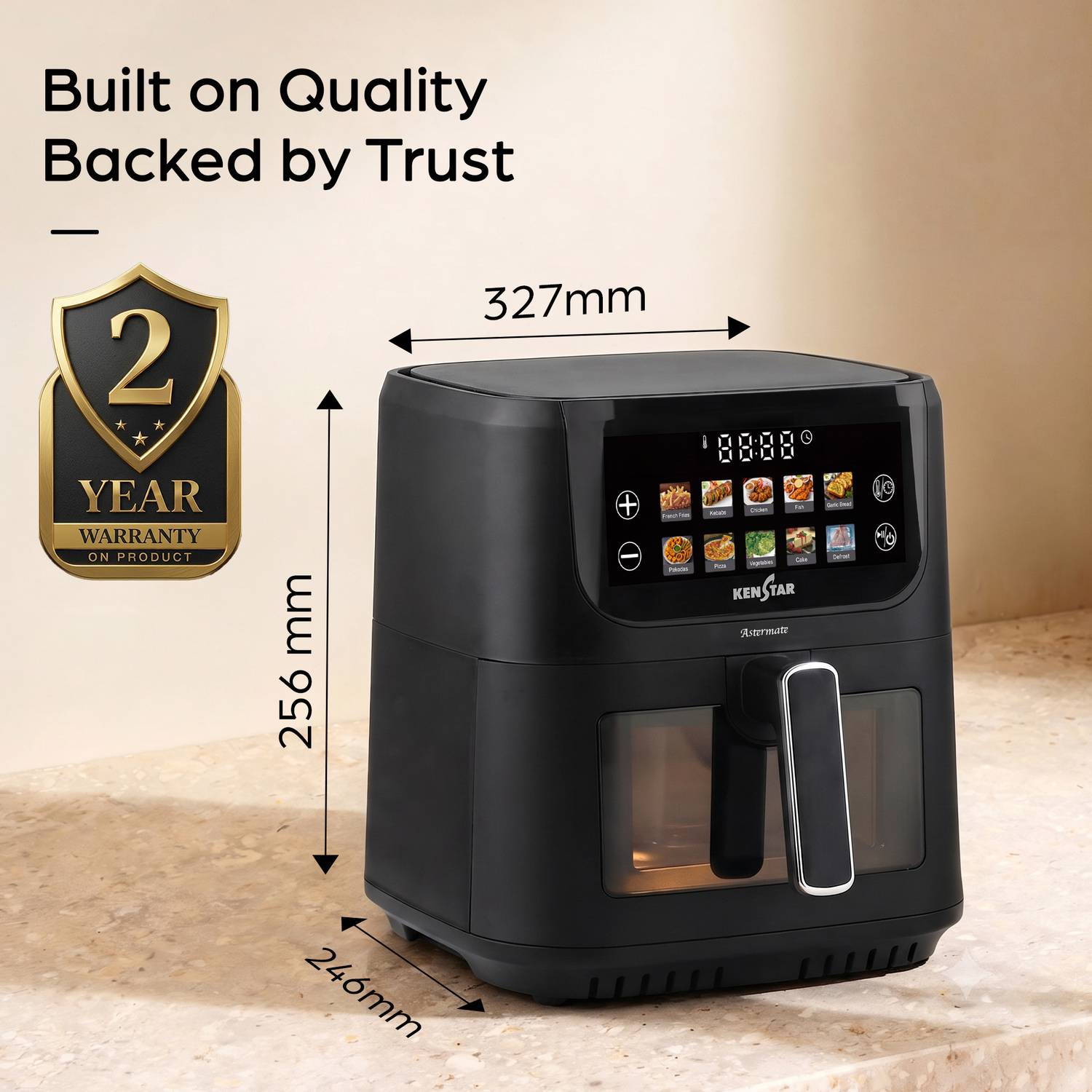 Kenstar Aster Mate 5L Air Fryer - Image 3