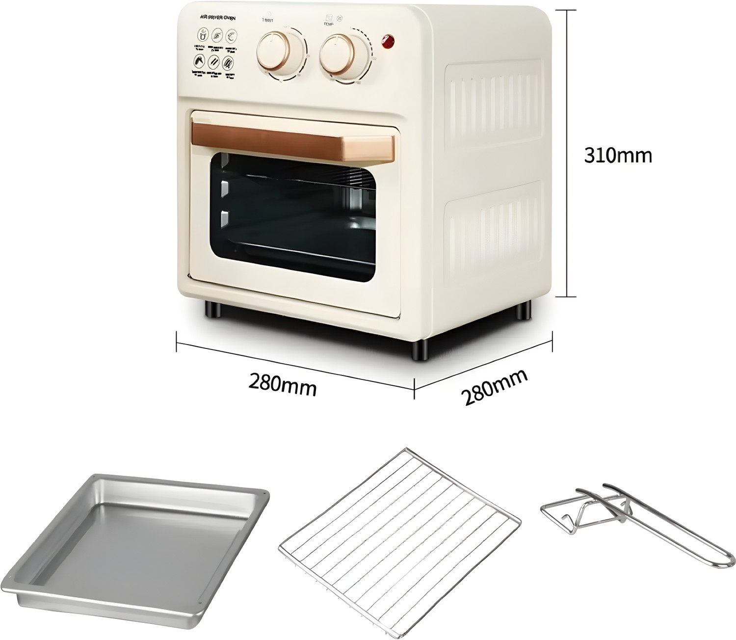 Image of Onshoppy Iskra Air Fryer and Oven Rotisserie & Convection Function 2 Operating Mode Air Fryer