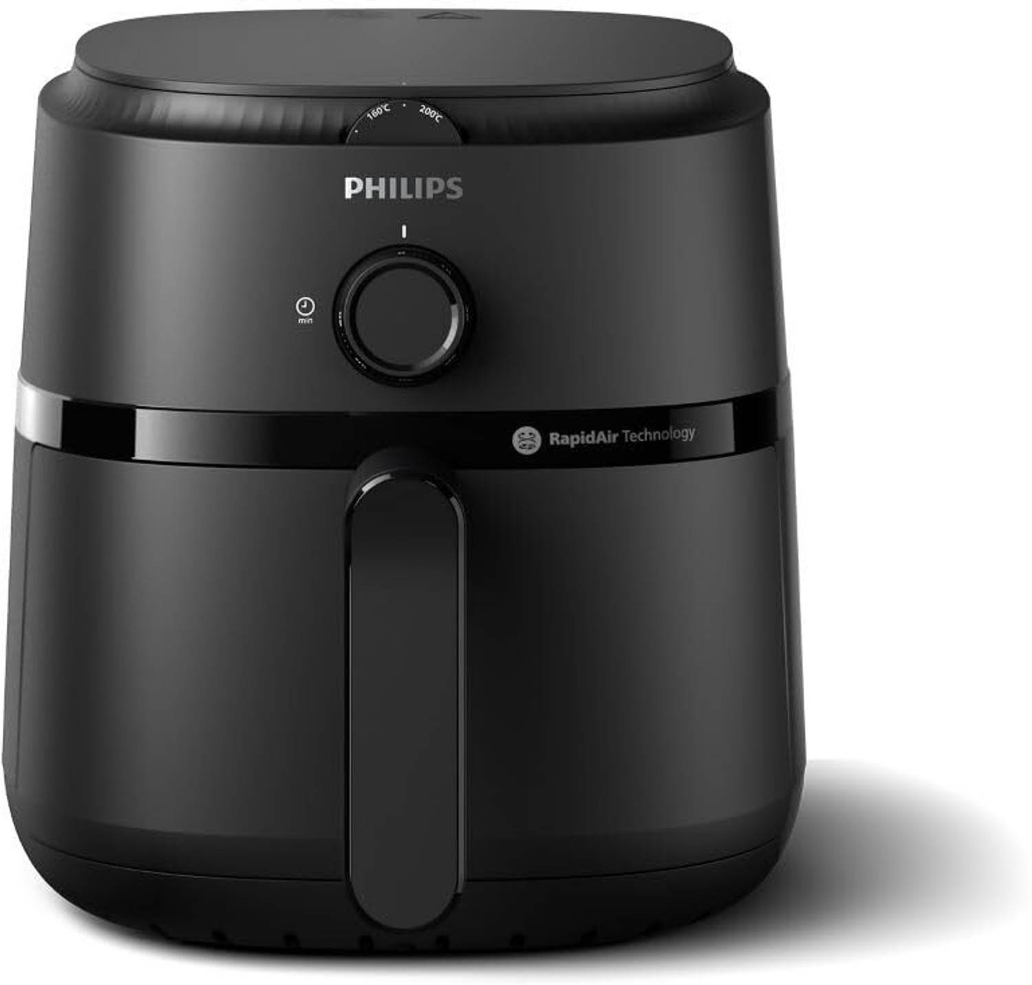 PHILIPS NA120/00 AIR FRYER 90% less fat,1500W,4.2 Liter, Rapid Air Technology (Black) Air Fryer