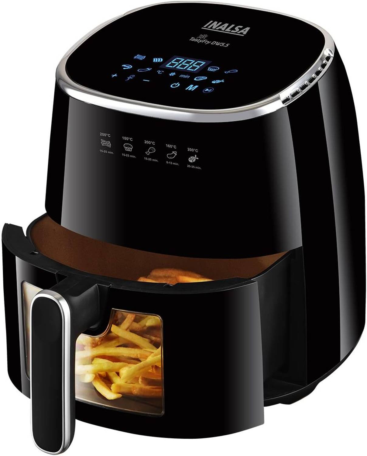 Inalsa Tasty fry DW5.5 | Visible Window & Internal Light with Smart AirCrisp Technology Air Fryer — Air Fryers