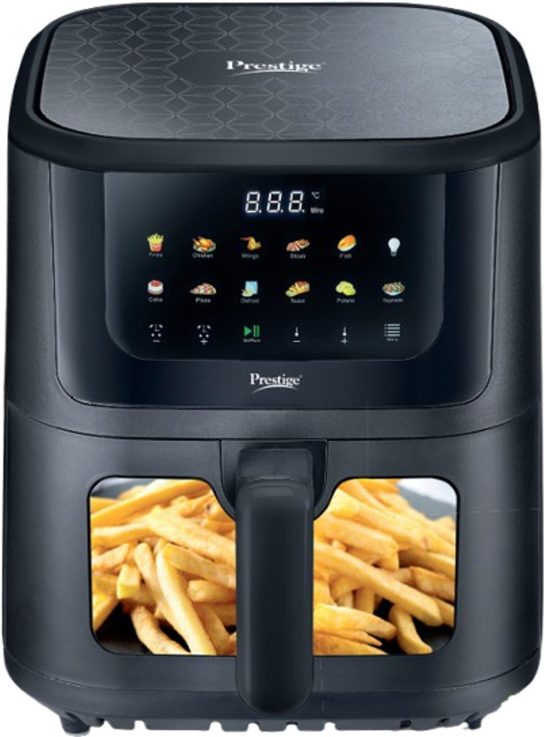Image of Prestige Crystachef 5.5L 1350W | 11 Preset Menu Option| 80% Less Oil| Safety Interlocking Air Fryer