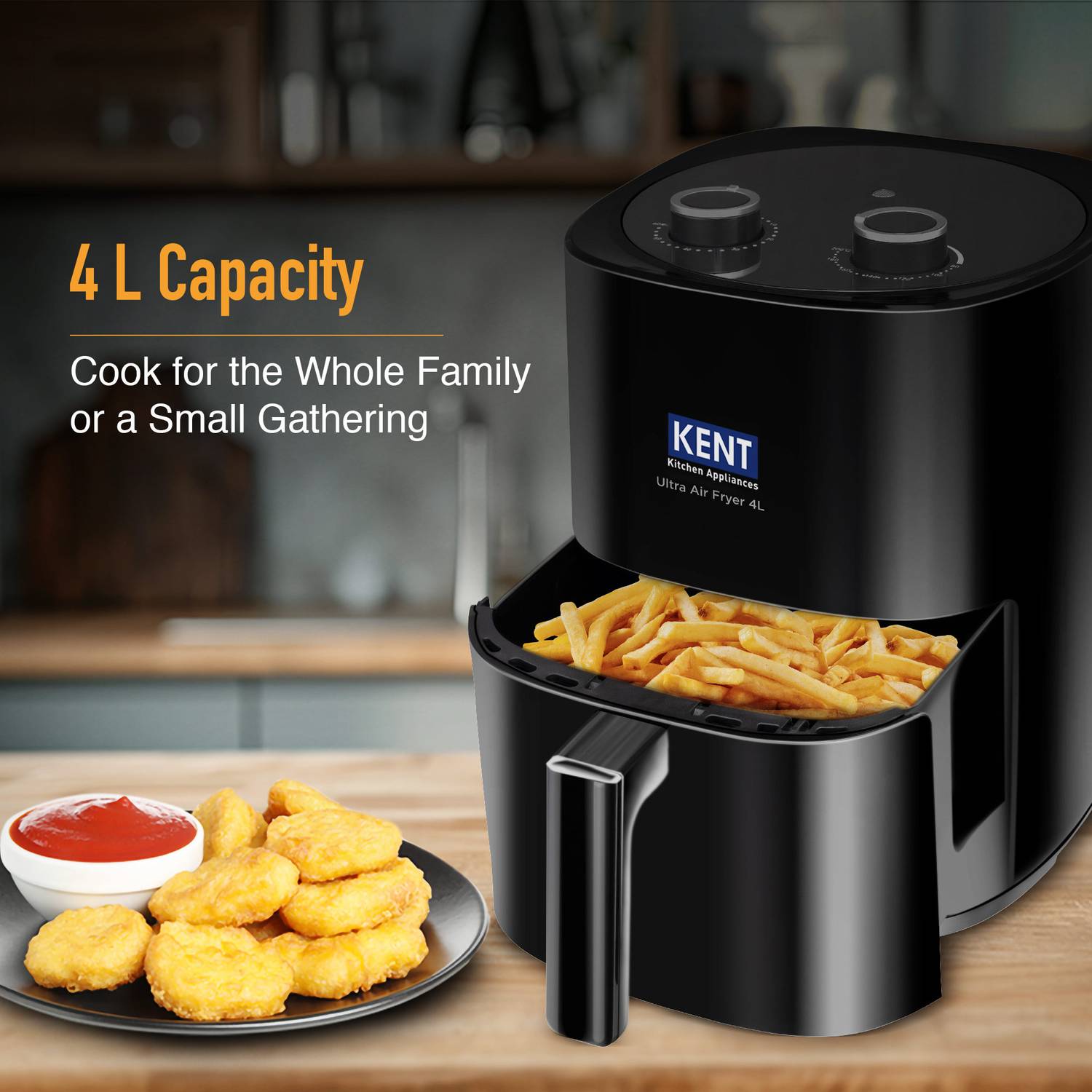 KENT Ultra Air Fryer 4L 1300W - Image 5