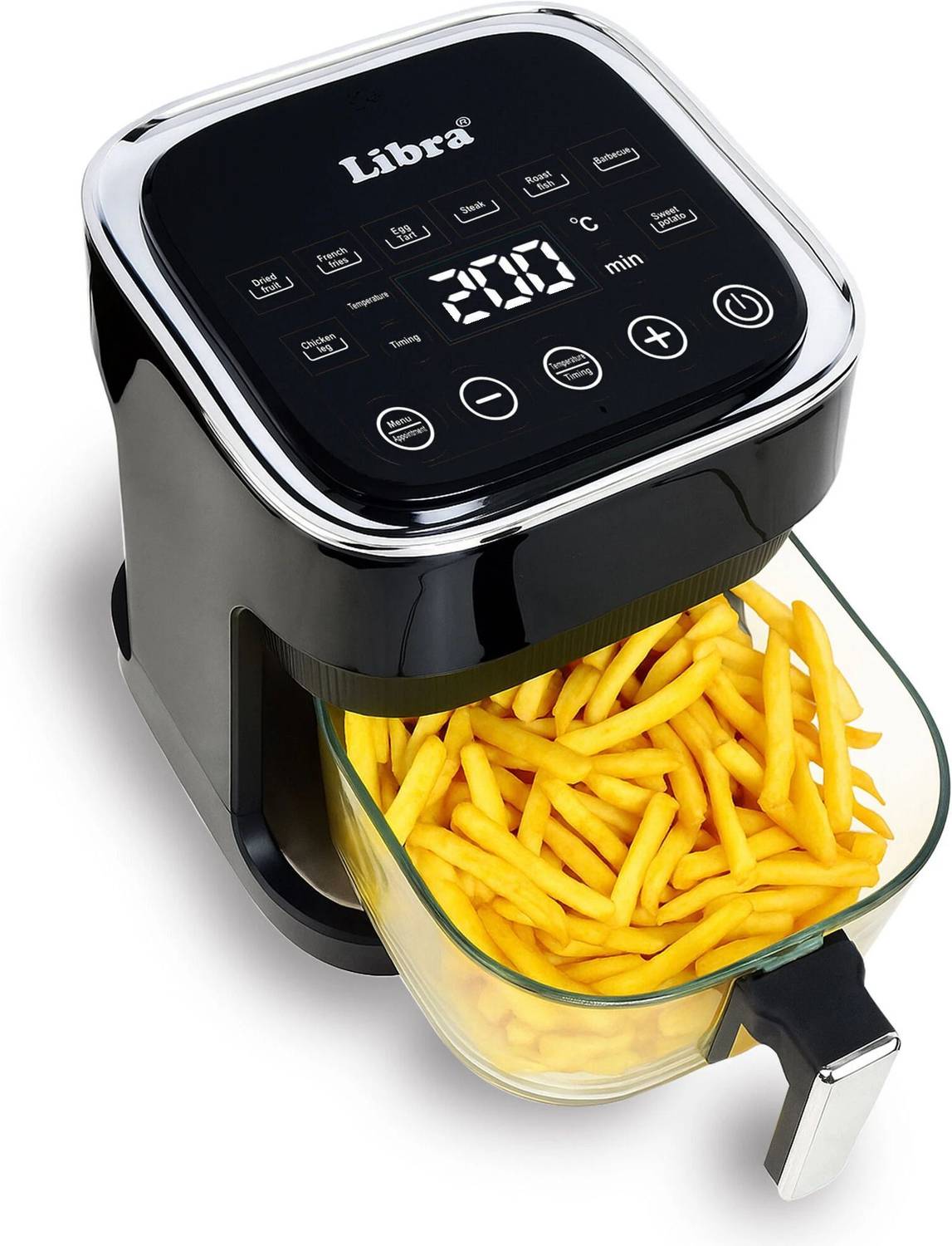 LIBRA Digital Air Fryer with Glass Bowl Air Fryer (4.5 L)