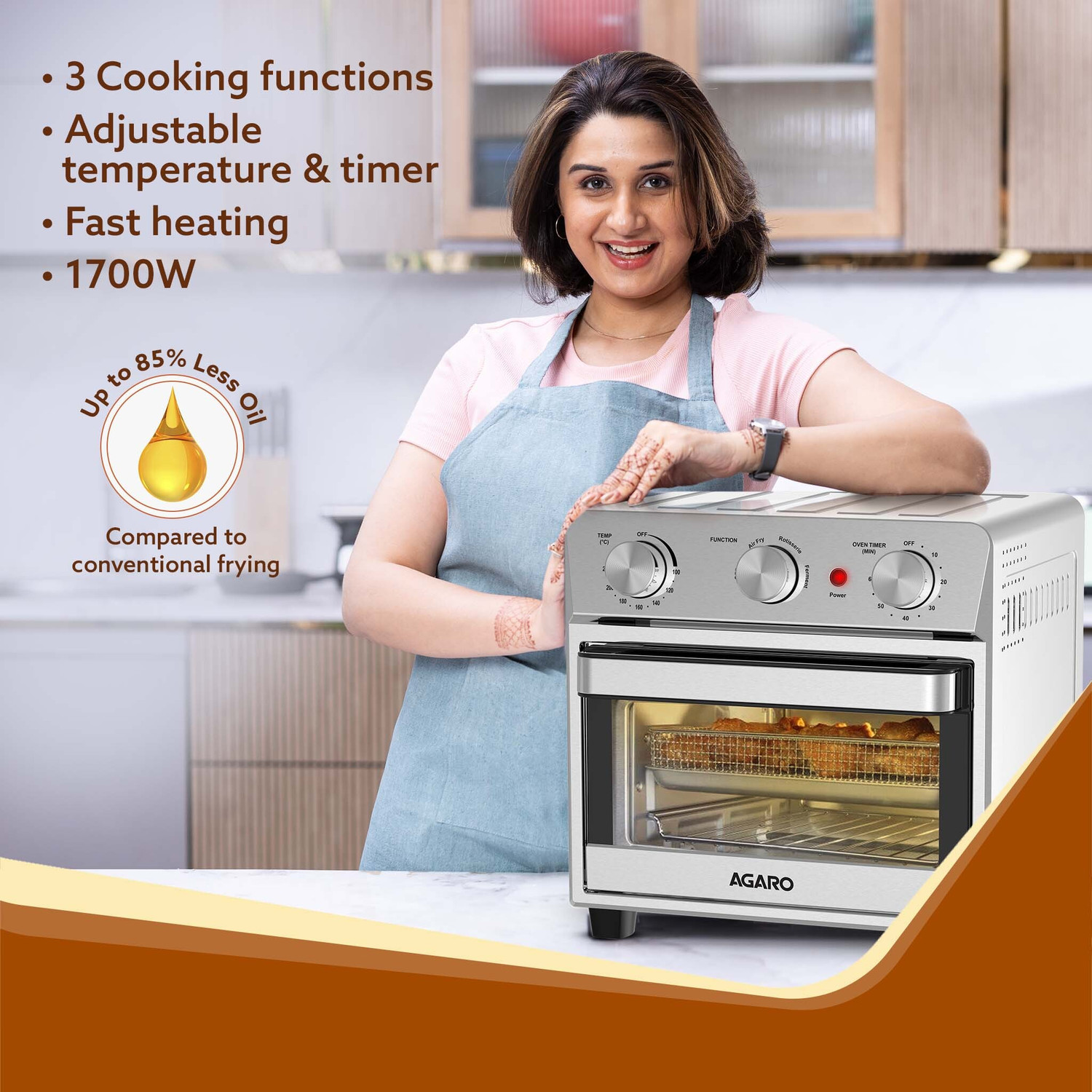 Image of AGARO 34006 Air Fryer