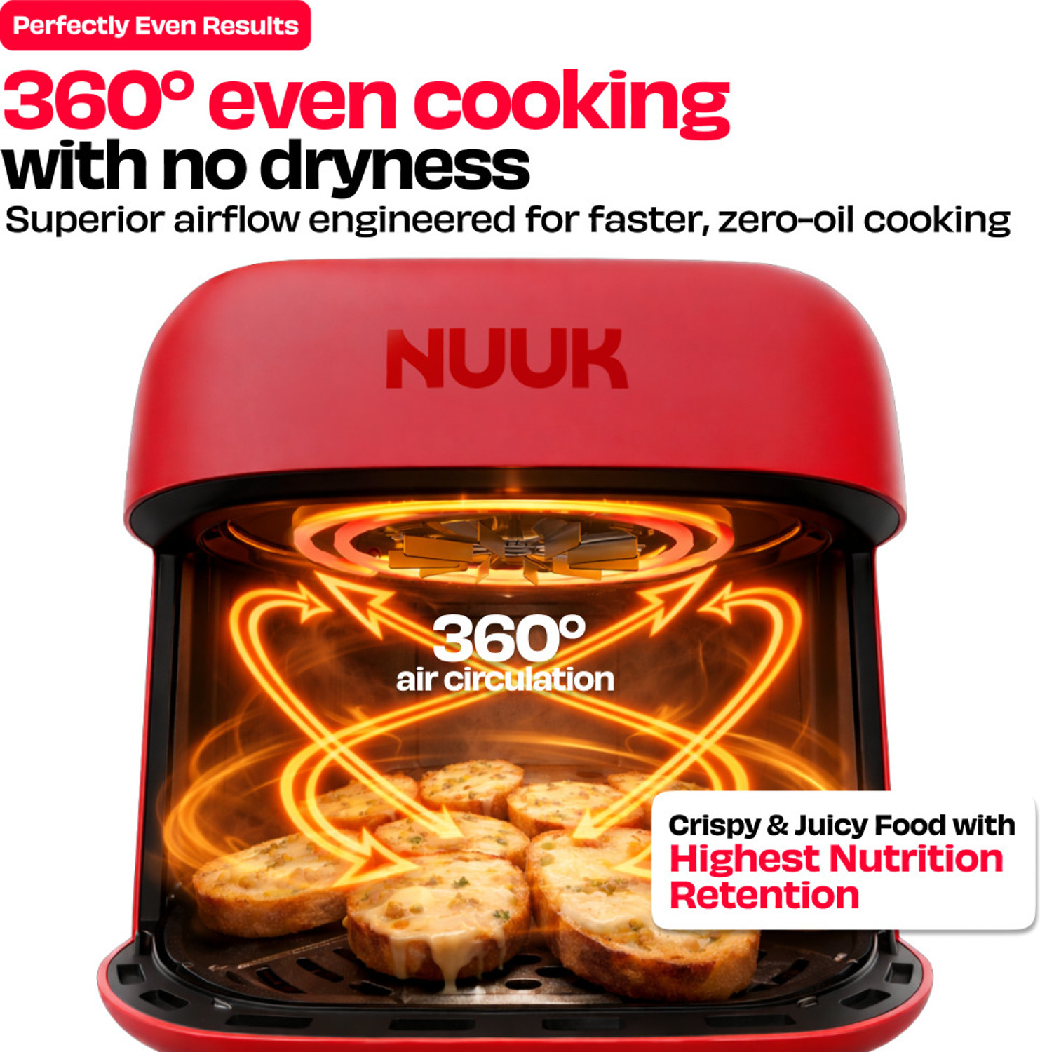Image of Nuuk FT391237RDB ILAG certified by CeramicTech Air Fryer