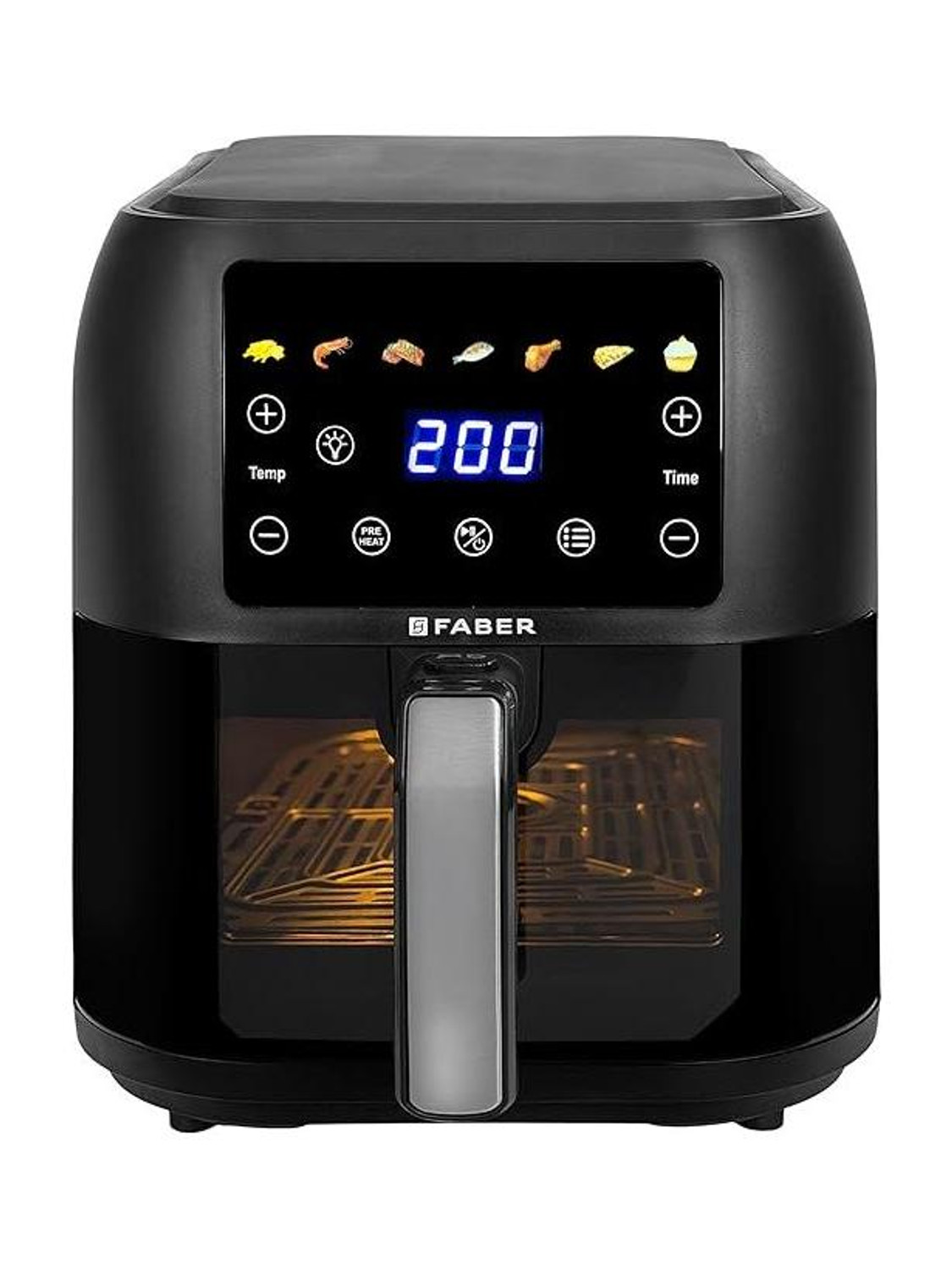 Image of FABER 8L 1700W Digital Air Fryer|Fry, Bake, Roast|85% Less Oil, 200C Swirl Heating Air Fryer