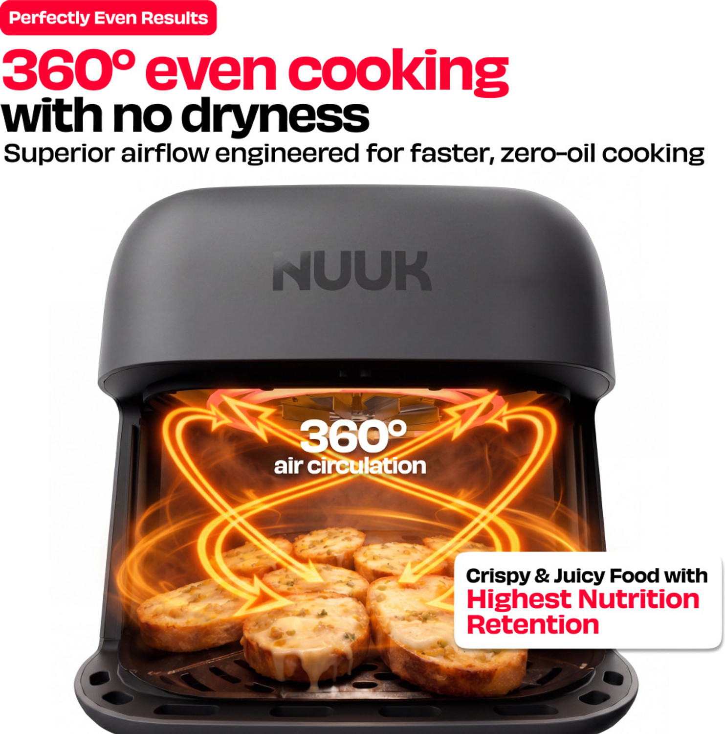 Image of Nuuk FT391237GYB ILAG certified by CeramicTech Air Fryer