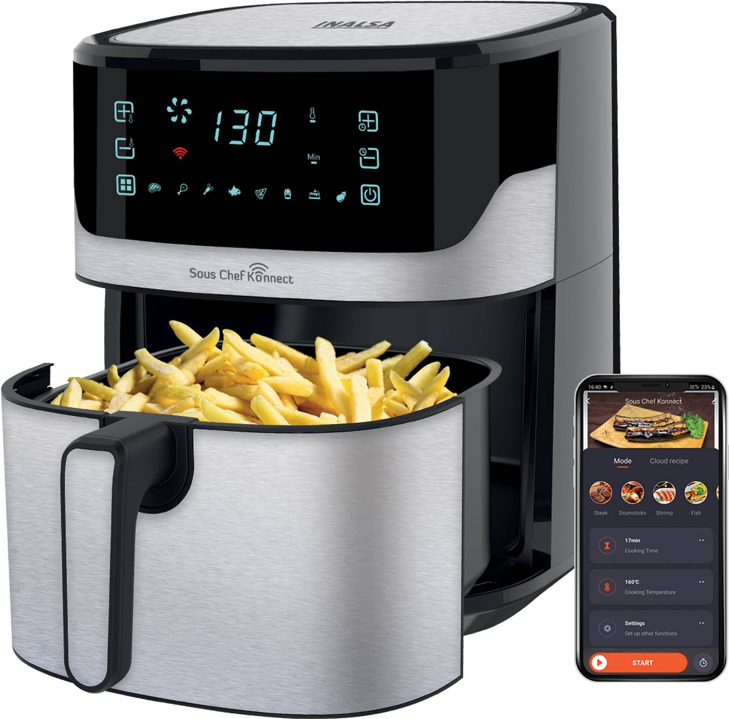 Inalsa Sous Chef Konnect Air Fryer — Air Fryers
