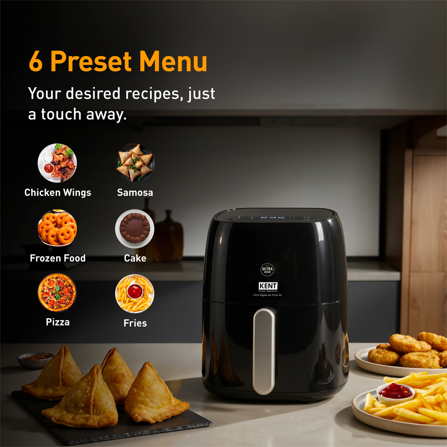 Image of KENT Ultra Digital Air Fryer 4L Air Fryer