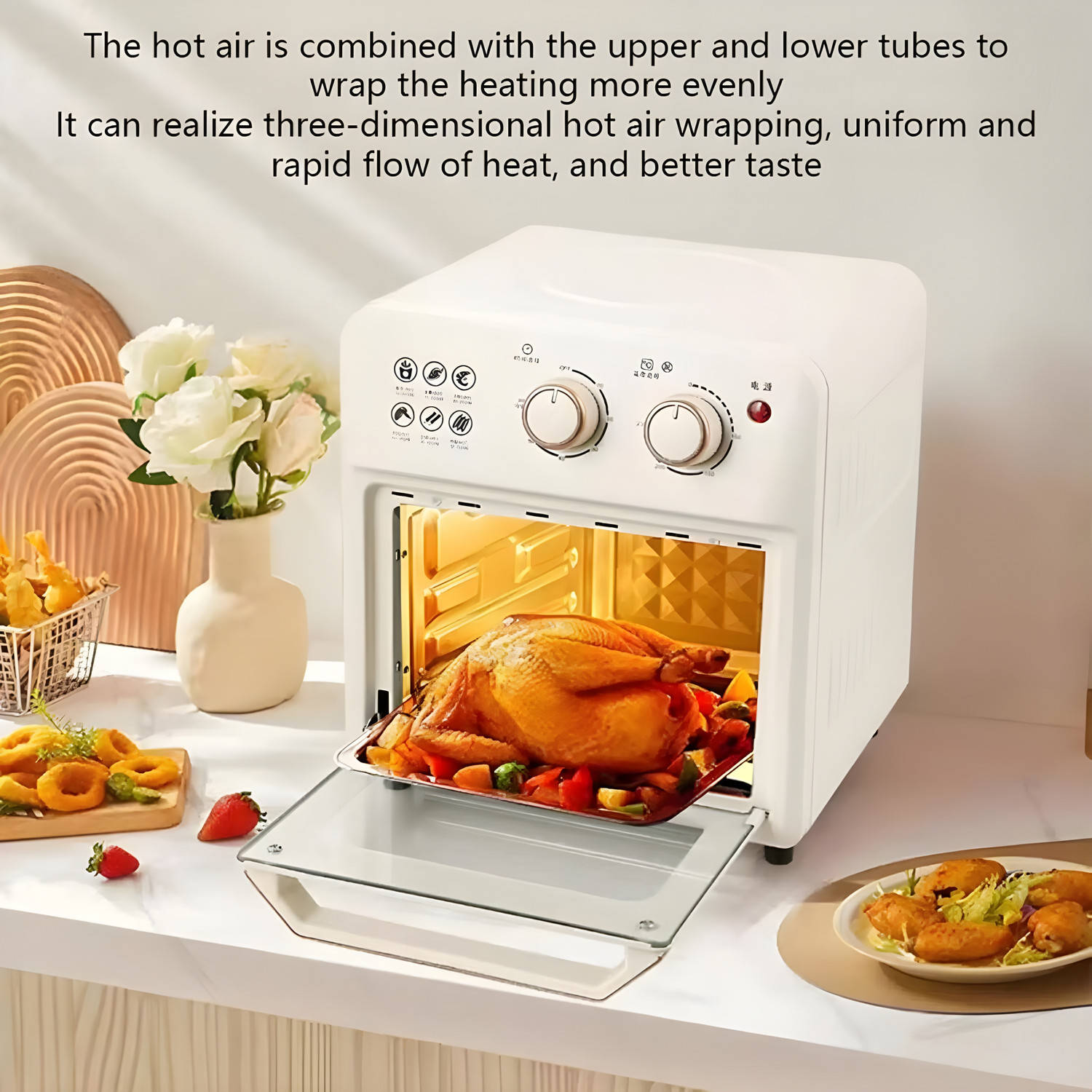 Image of Onshoppy Iskra Air Fryer and Oven Rotisserie & Convection Function 2 Operating Mode Air Fryer