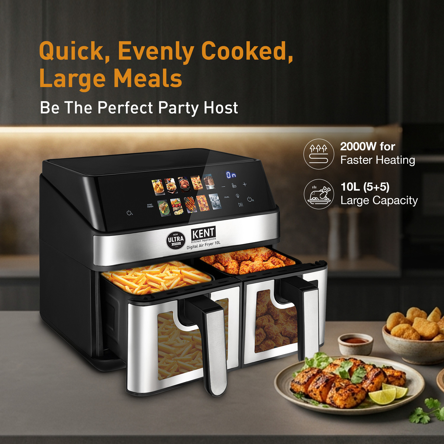 Image of KENT Ultra Digital Air Fryer 10L Air Fryer