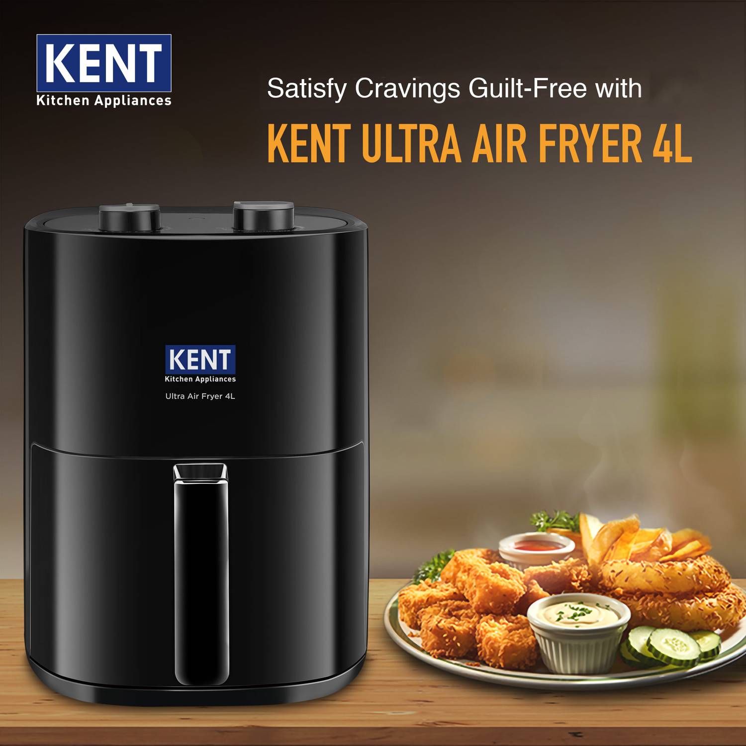 KENT Ultra Air Fryer 4L 1300W - Image 2