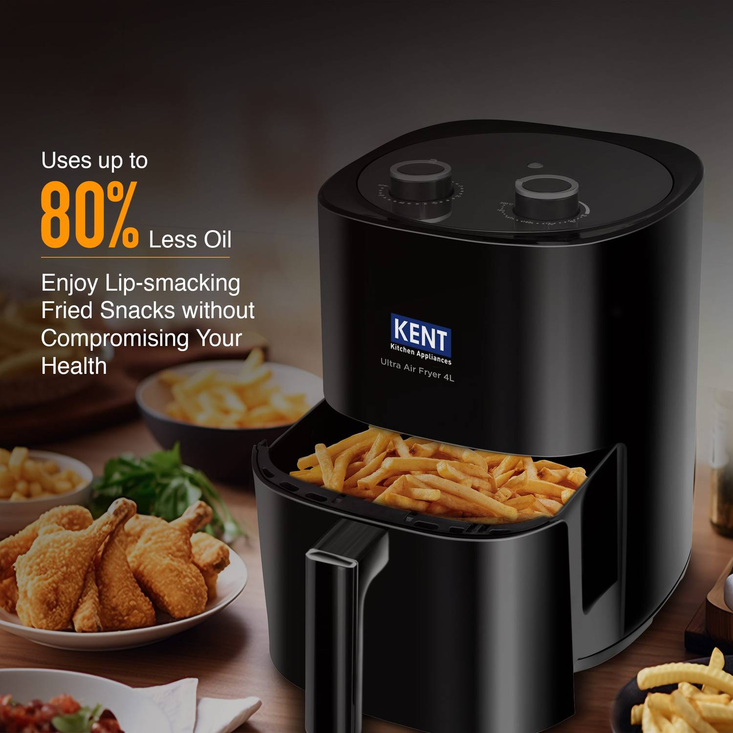 KENT Ultra Air Fryer 4L 1300W - Image 4