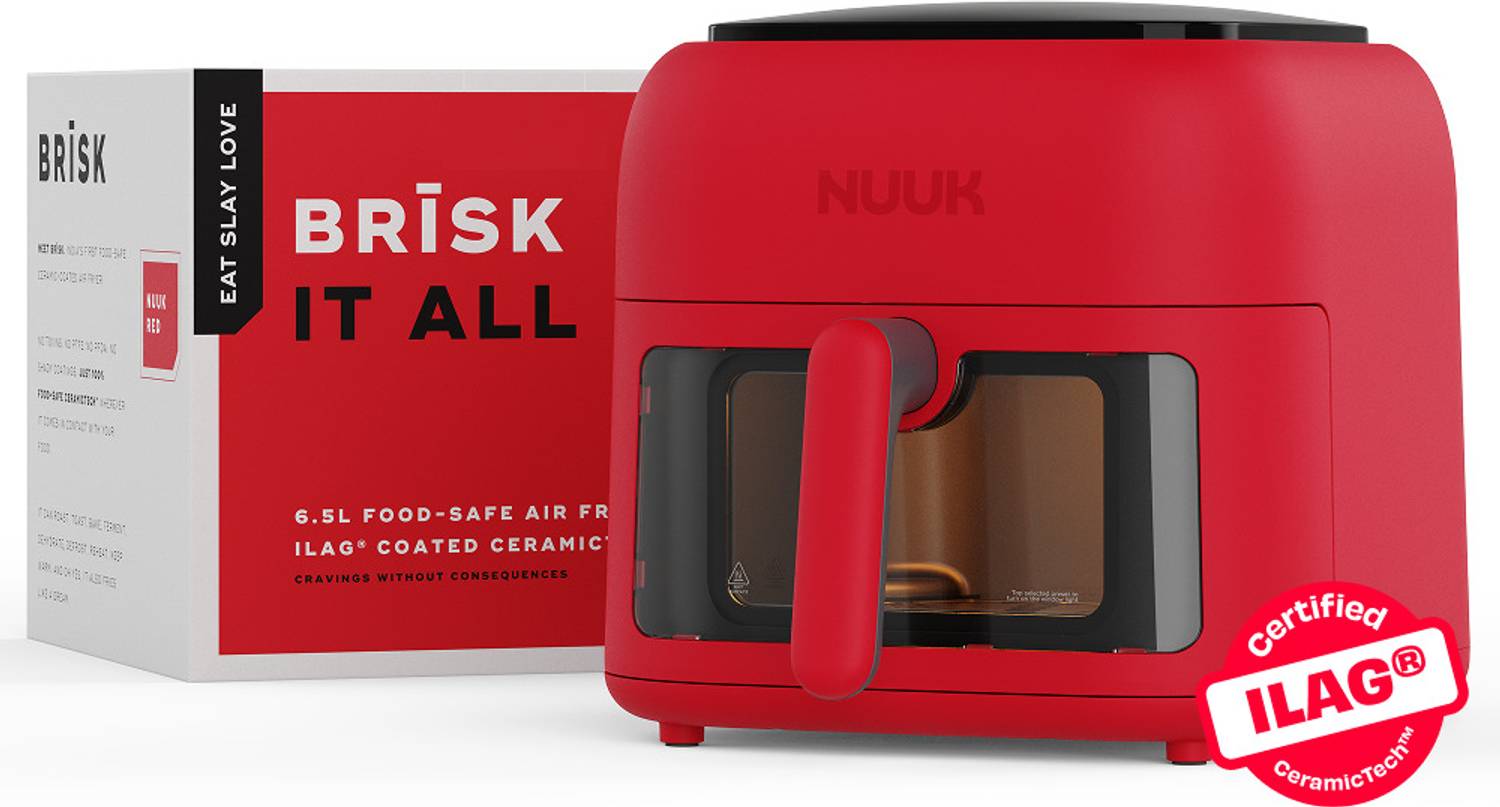 Nuuk FT391237RDB ILAG certified by CeramicTech Air Fryer (6.5 L)