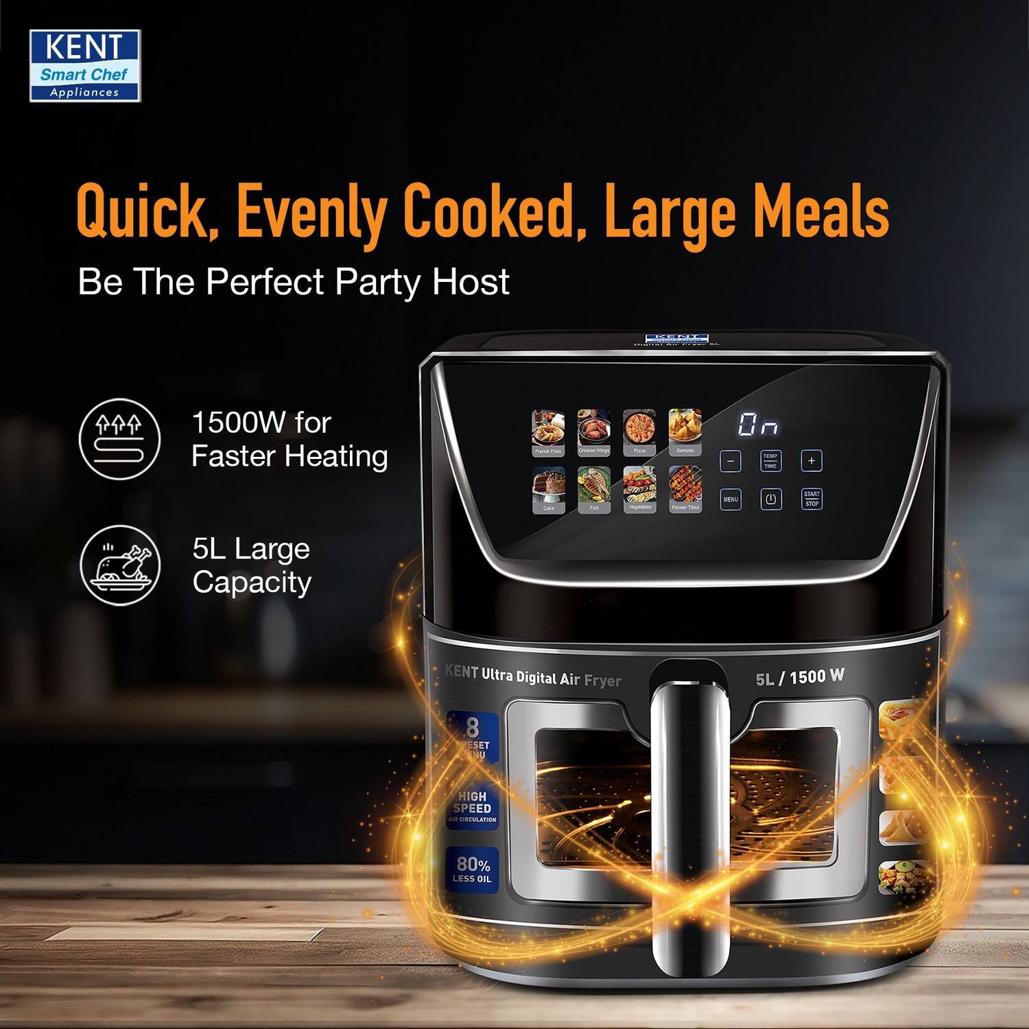 KENT Ultra Digital Air Fryer 5L - Image 4