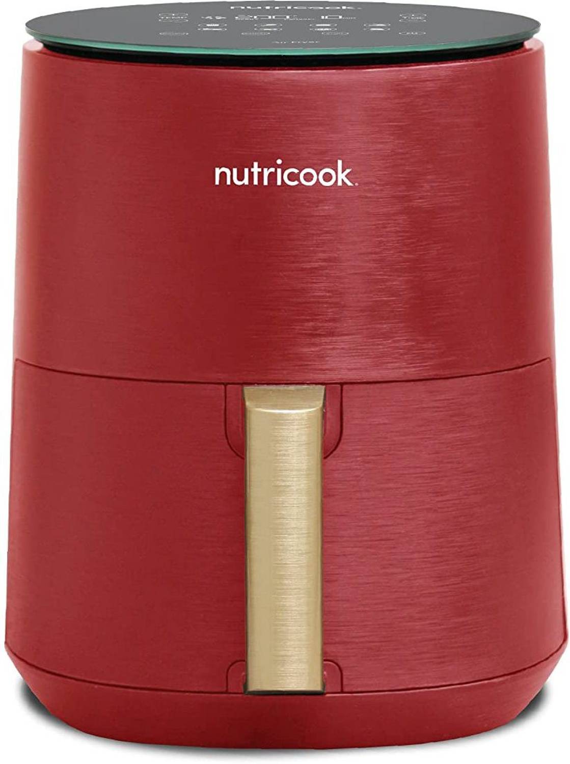 Nutricook Air Fryer Mini, 1500 Watts, Digital Display, Tempered G
