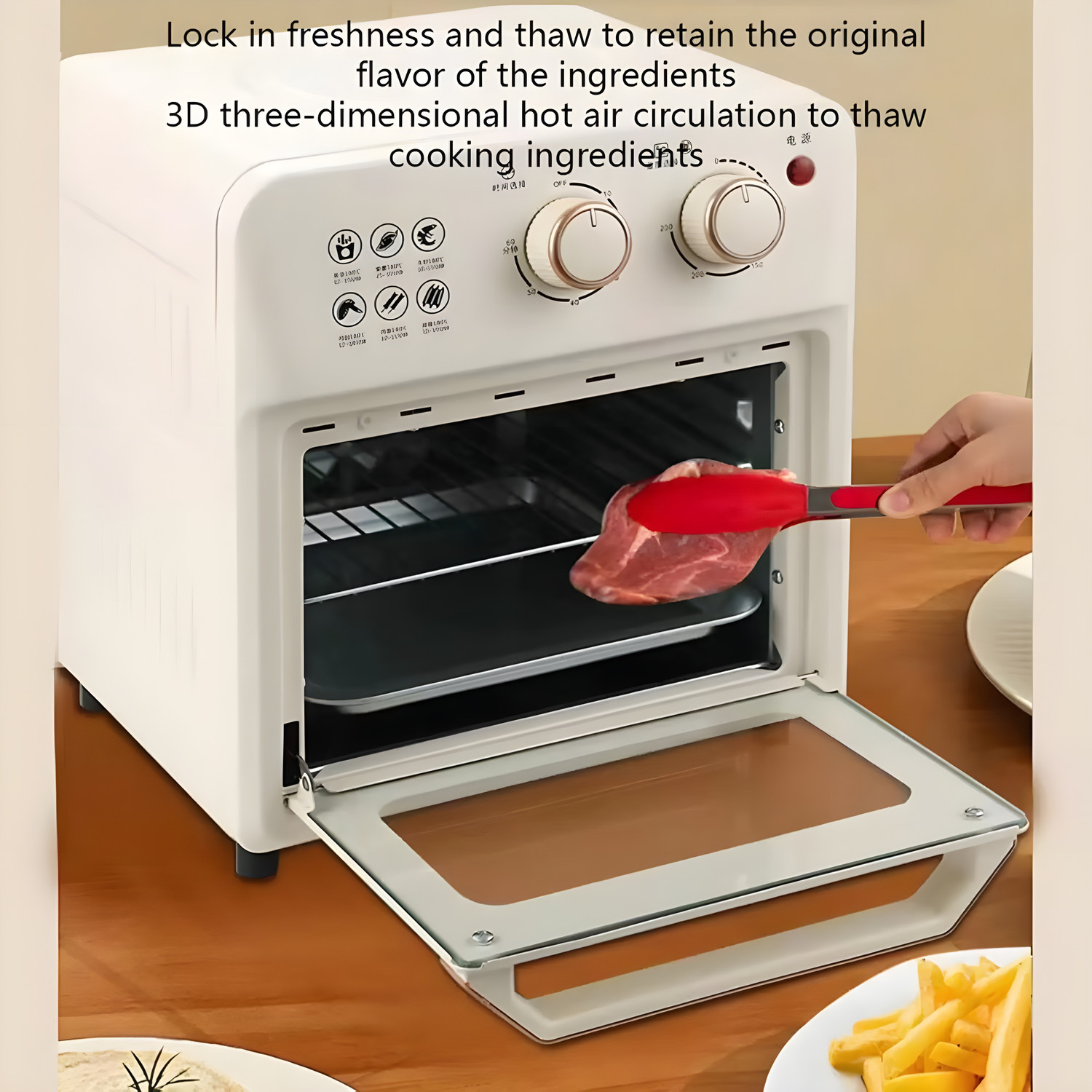 Image of Onshoppy Iskra Air Fryer and Oven Rotisserie & Convection Function 2 Operating Mode Air Fryer