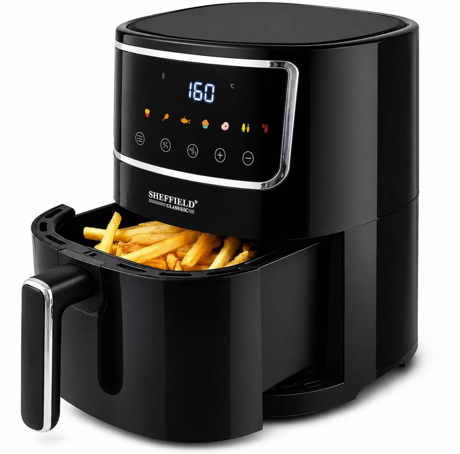Sheffield Classic Digital with 360 High Speed Air Circulation 1400 W with Non-Stick Basket - Black Air Fryer — Air Fryers