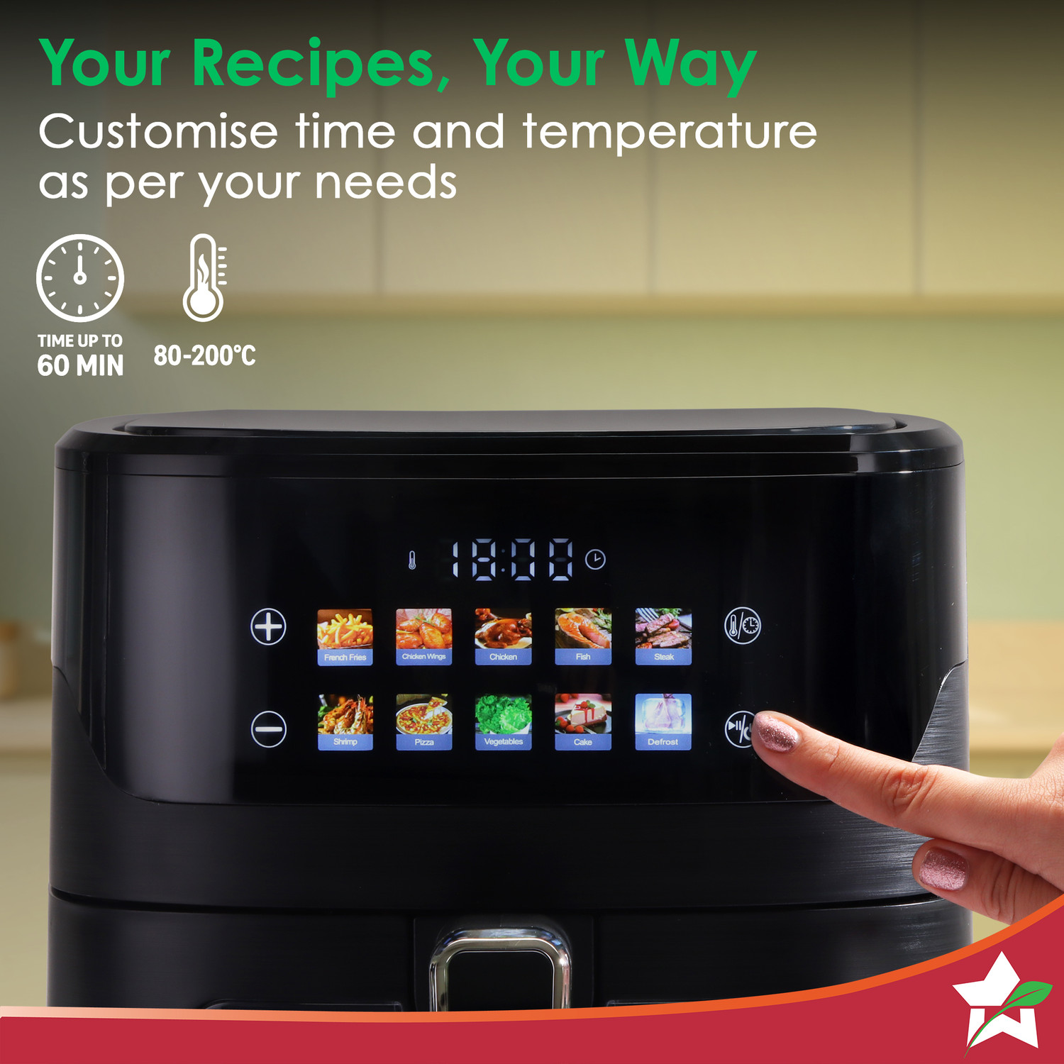 Image of WONDERCHEF Evita Digital Air Fryer