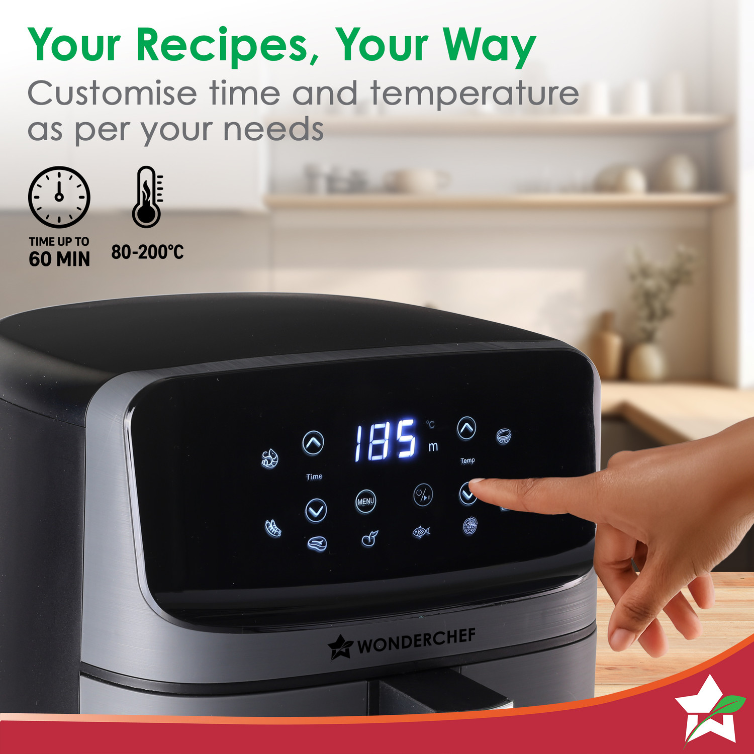 Image of WONDERCHEF Regalia Digital 1500 Watts Air Fryer