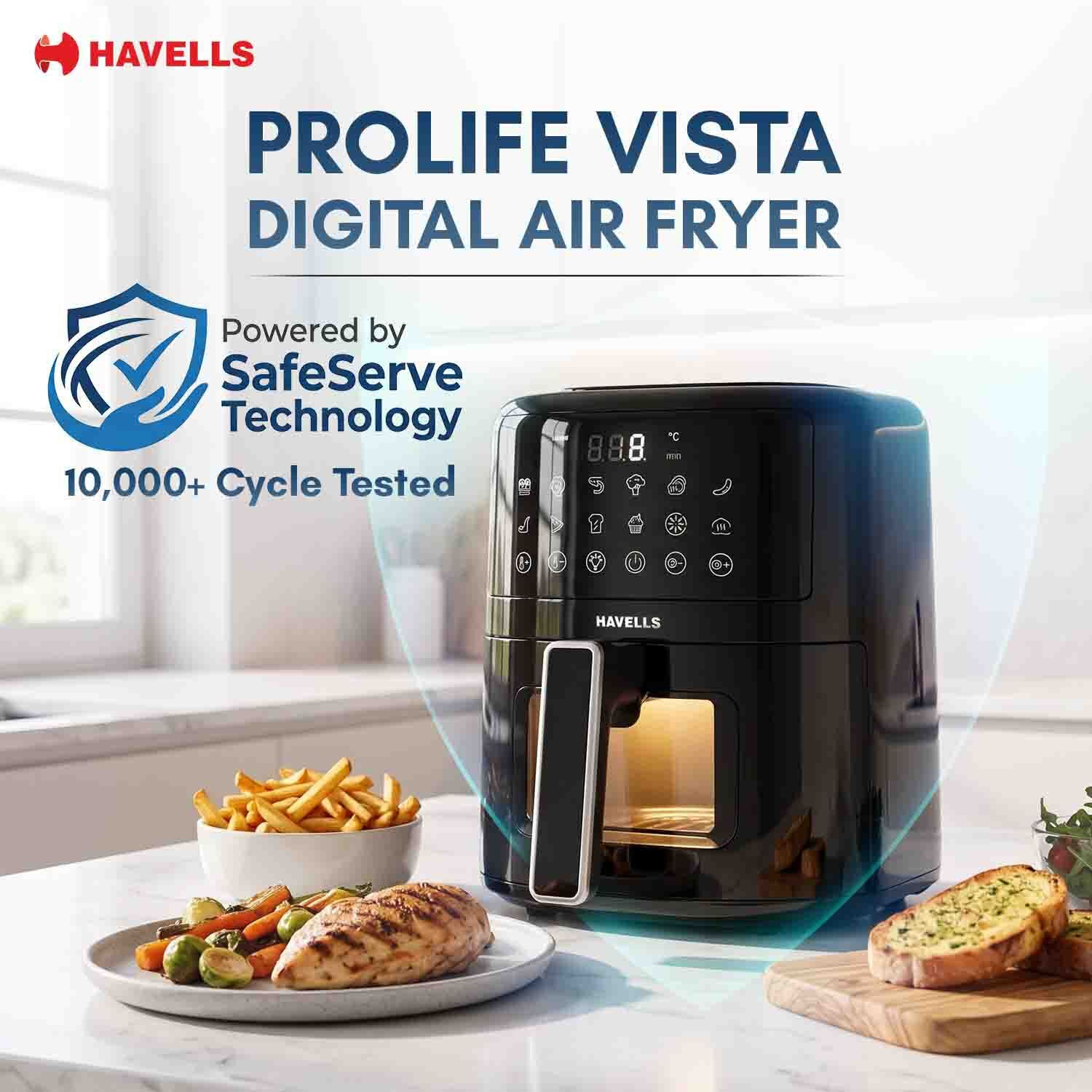 Image of HAVELLS Prolife Vista Digital Air Fryer