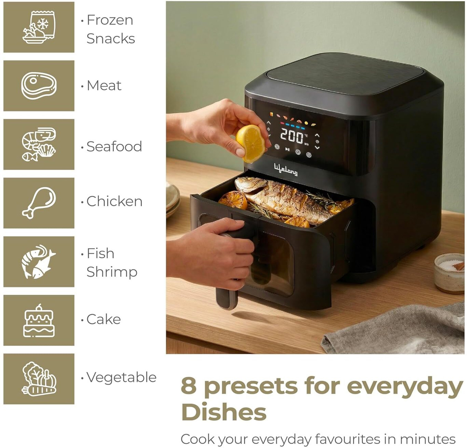 Image of Lifelong LLHFD510 Air Fryer