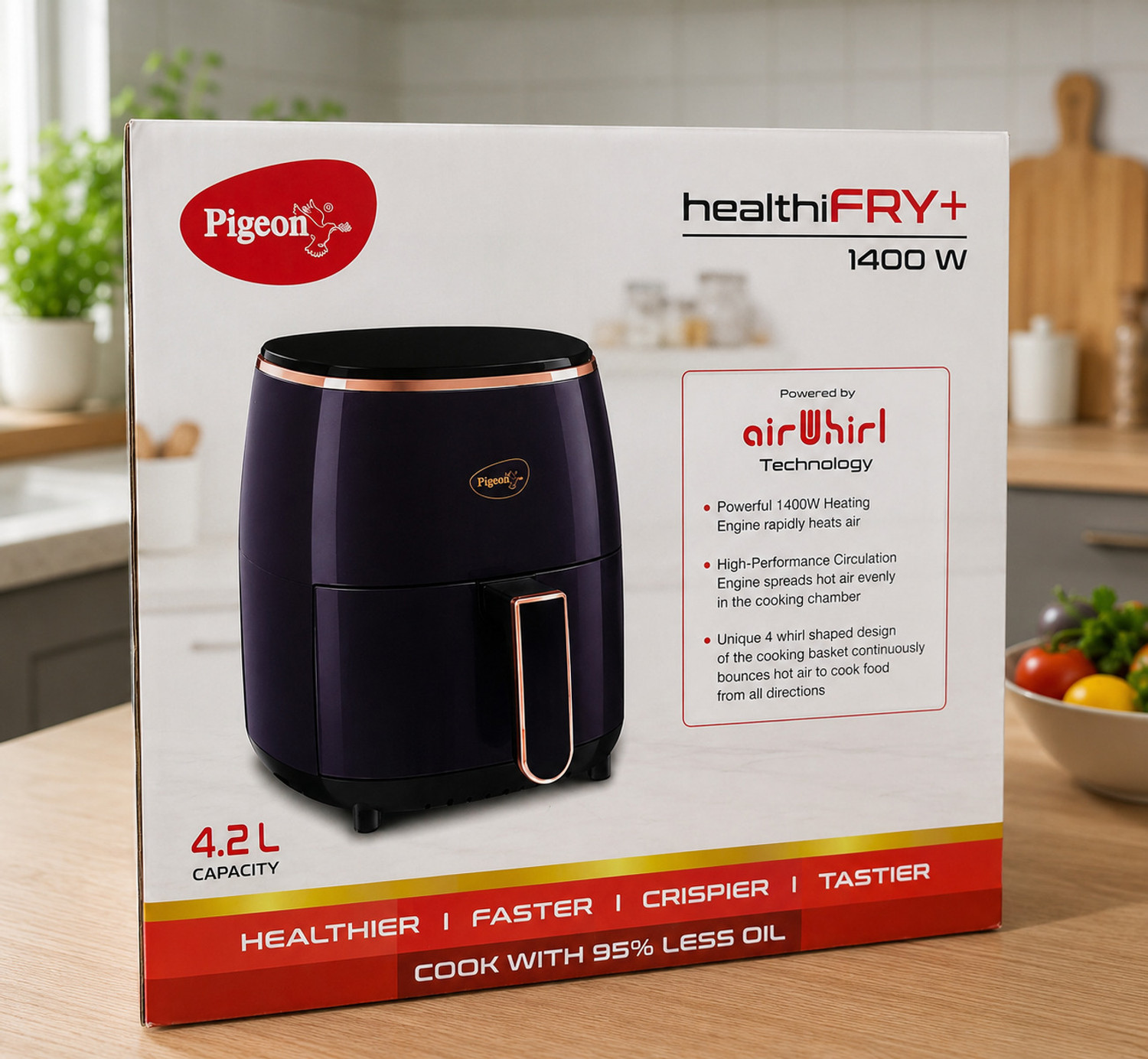 Image of Pigeon HealthiFry+1400W Air Fryer