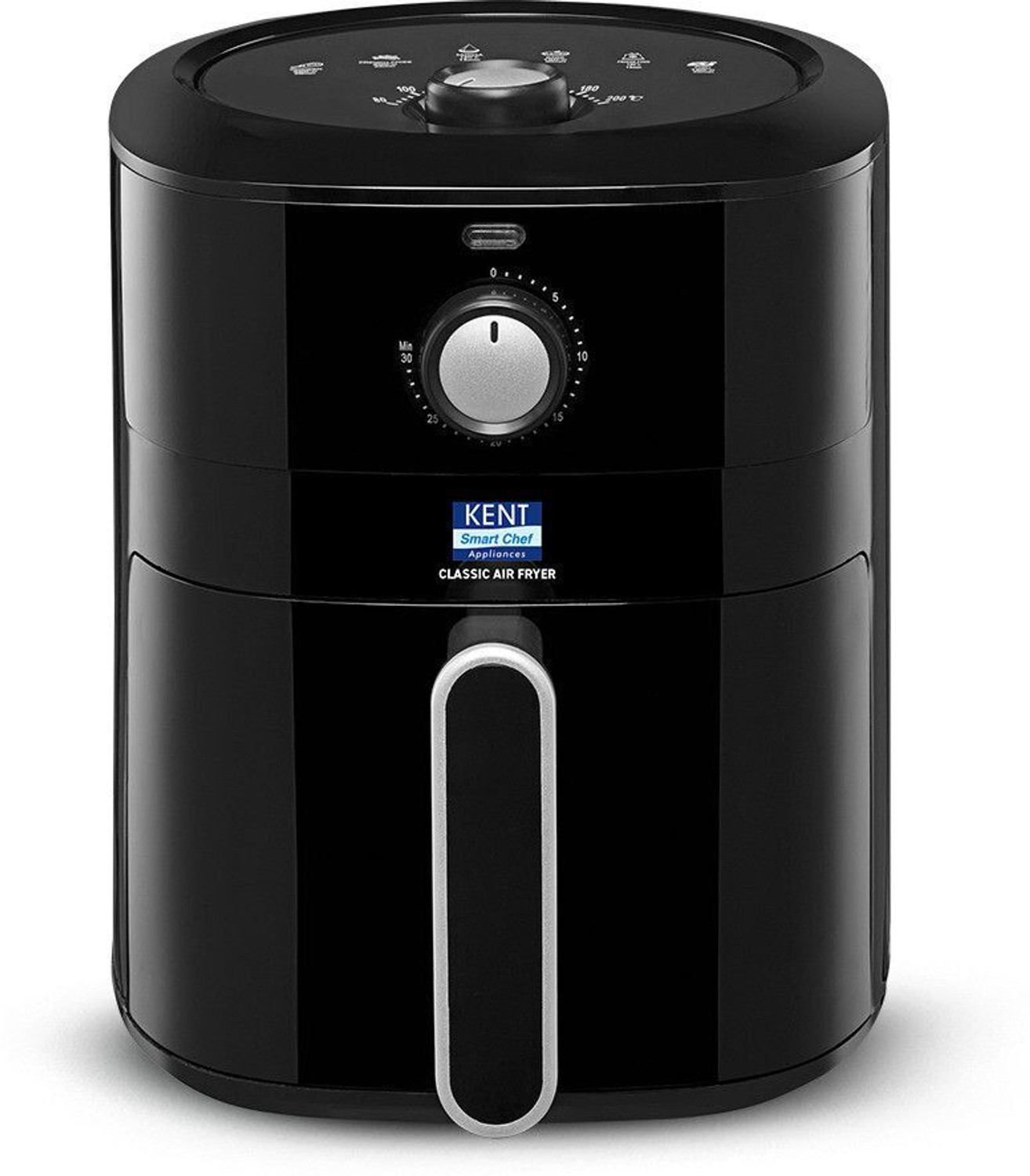 Image of KENT Classic Hot Air Fryer 4L 1300 W | 80% Less Oil | Instant Electric Air Fryer | Auto Cut Off | Fry, Grill, Roast, Steam, and Bake Air Fryer