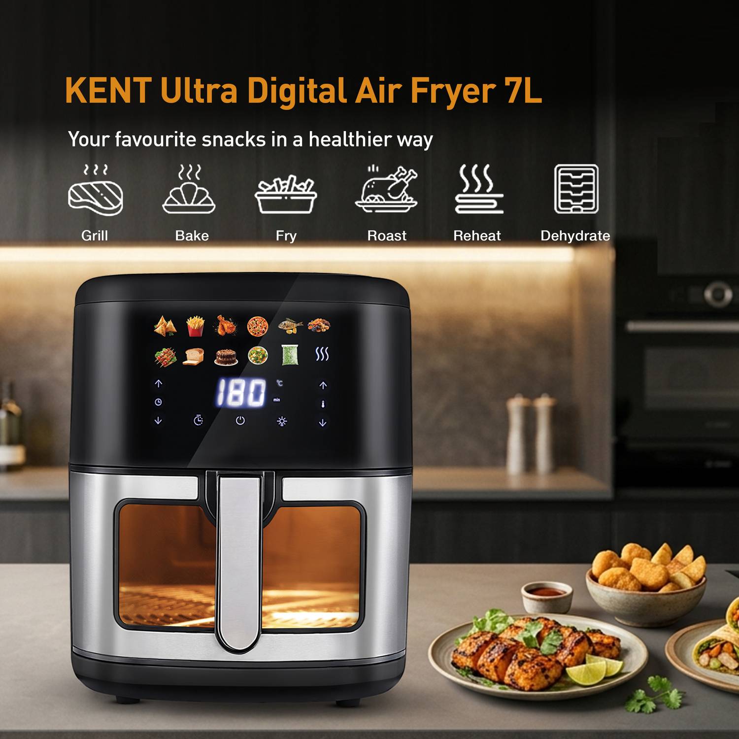 KENT Ultra Digital Air Fryer 7L - Image 2