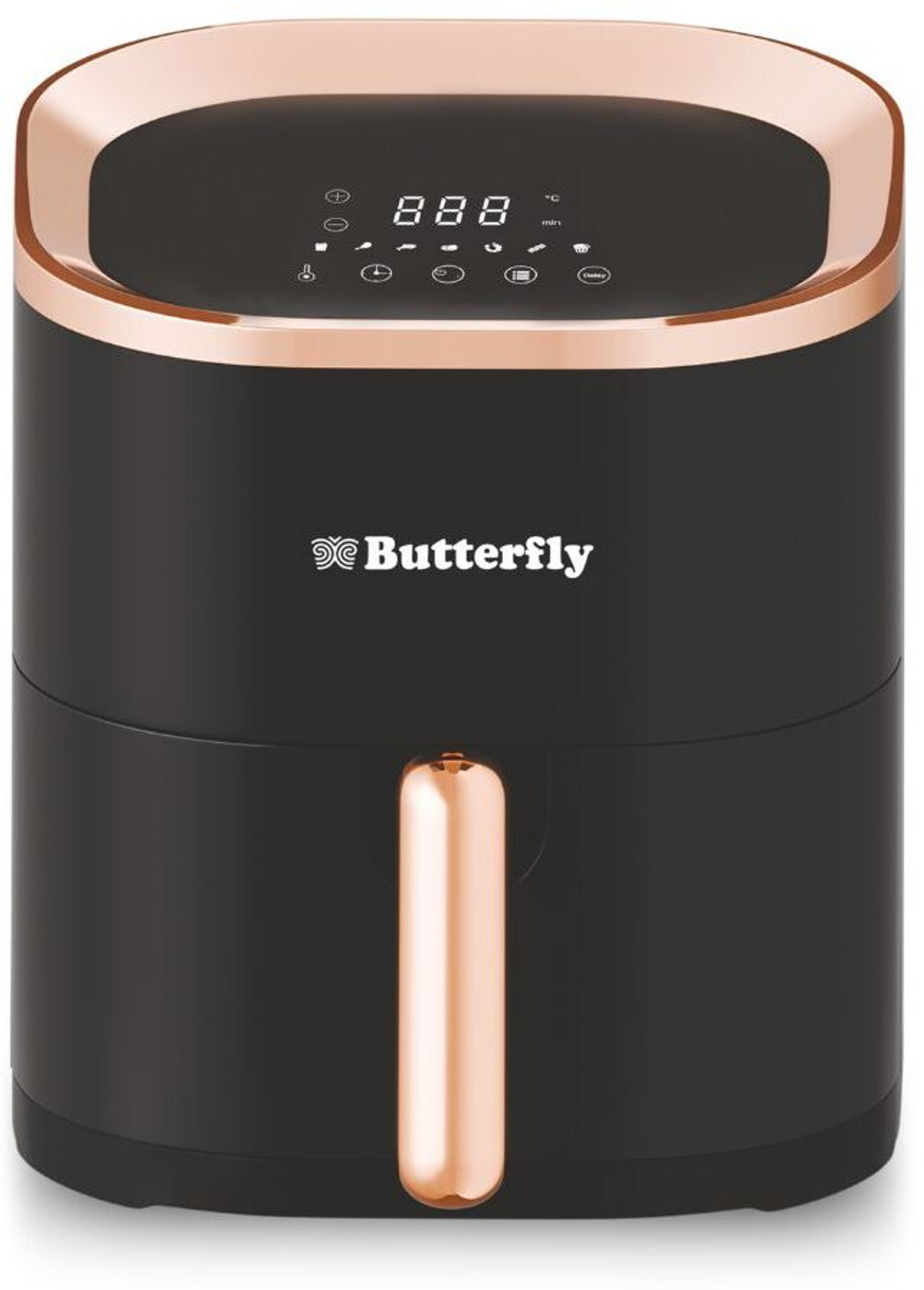 Image of Butterfly Magnum 360 Degree Uniform Heat Circulation Healthier Frying: up to 97% Less Oil Food Grade Tray & Basket Digital Display with Touch Functions Delay Time Function Automatic Shut-Off 7 Preset Menus Air Fryer