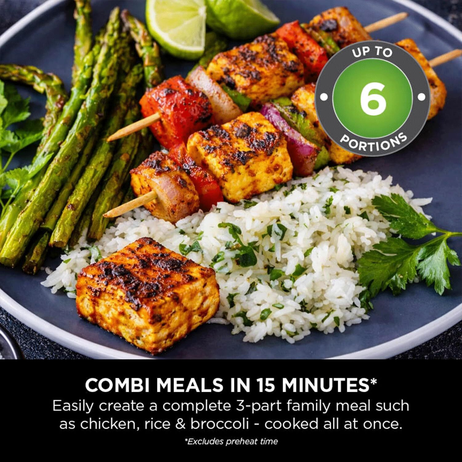 Image of Ninja SFP701IN Combi 14-in-1 Multi-Cooker-HyperSteam & Technology, Cooks 3 Family Meals Air Fryer