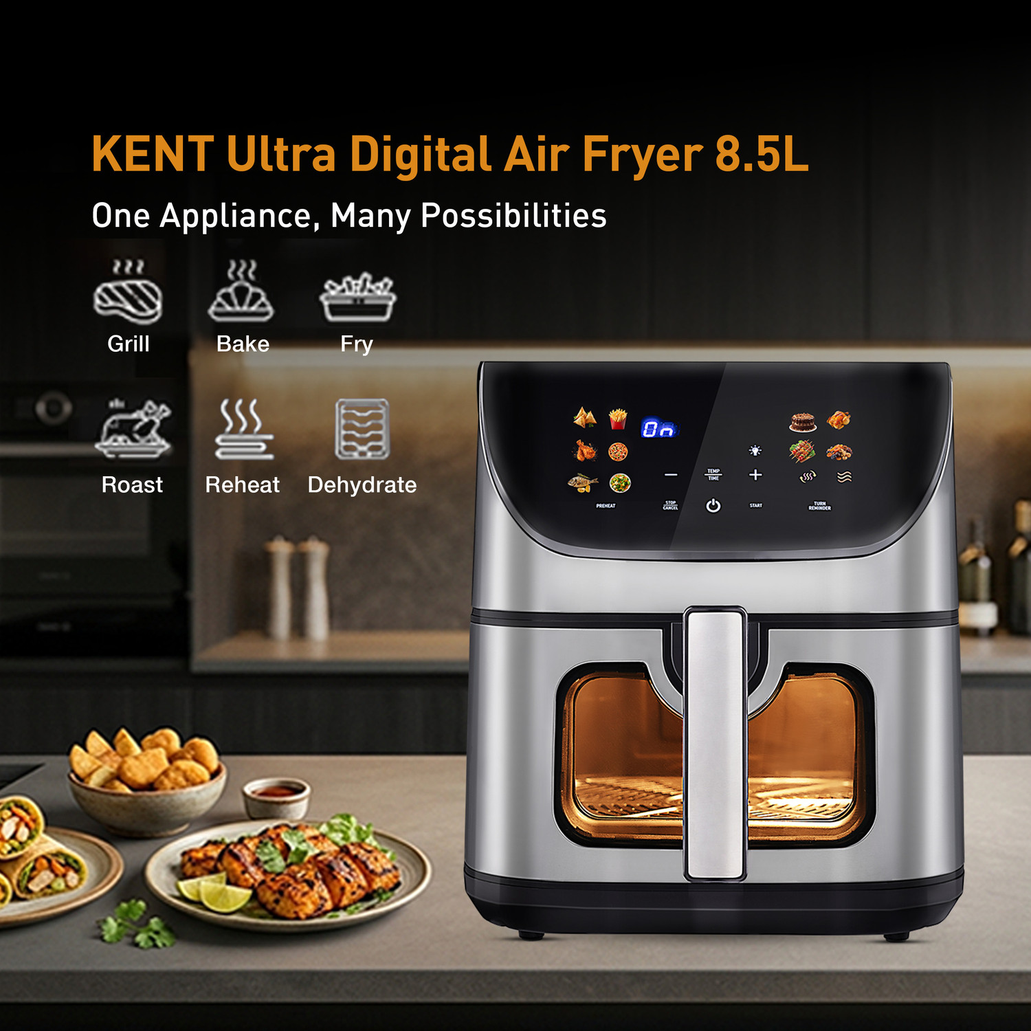 Image of KENT Ultra Digital Air Fryer 8.5L Air Fryer