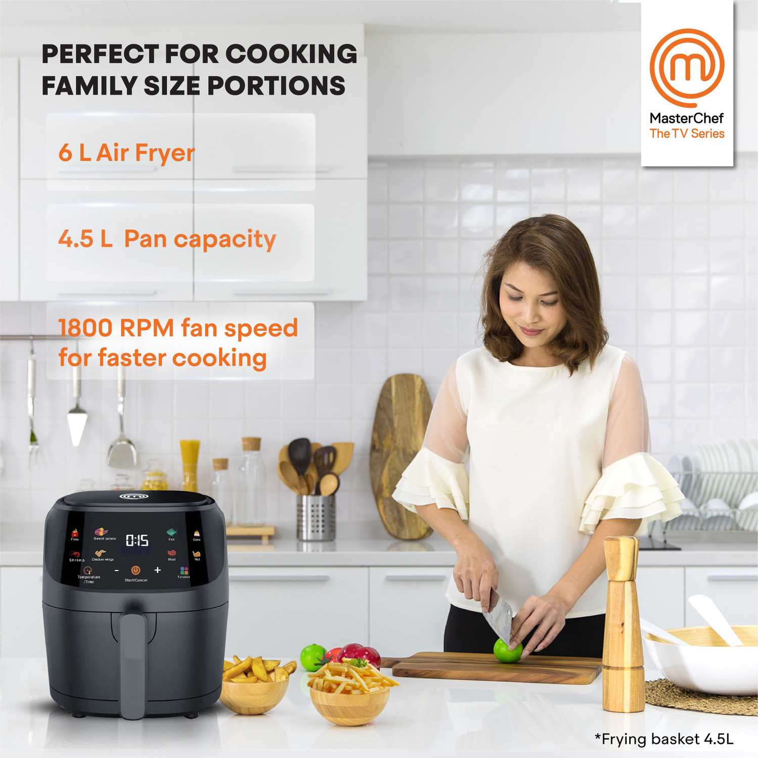 Image of MasterChef Nutri.King with Digital Touch Panel Air Fryer