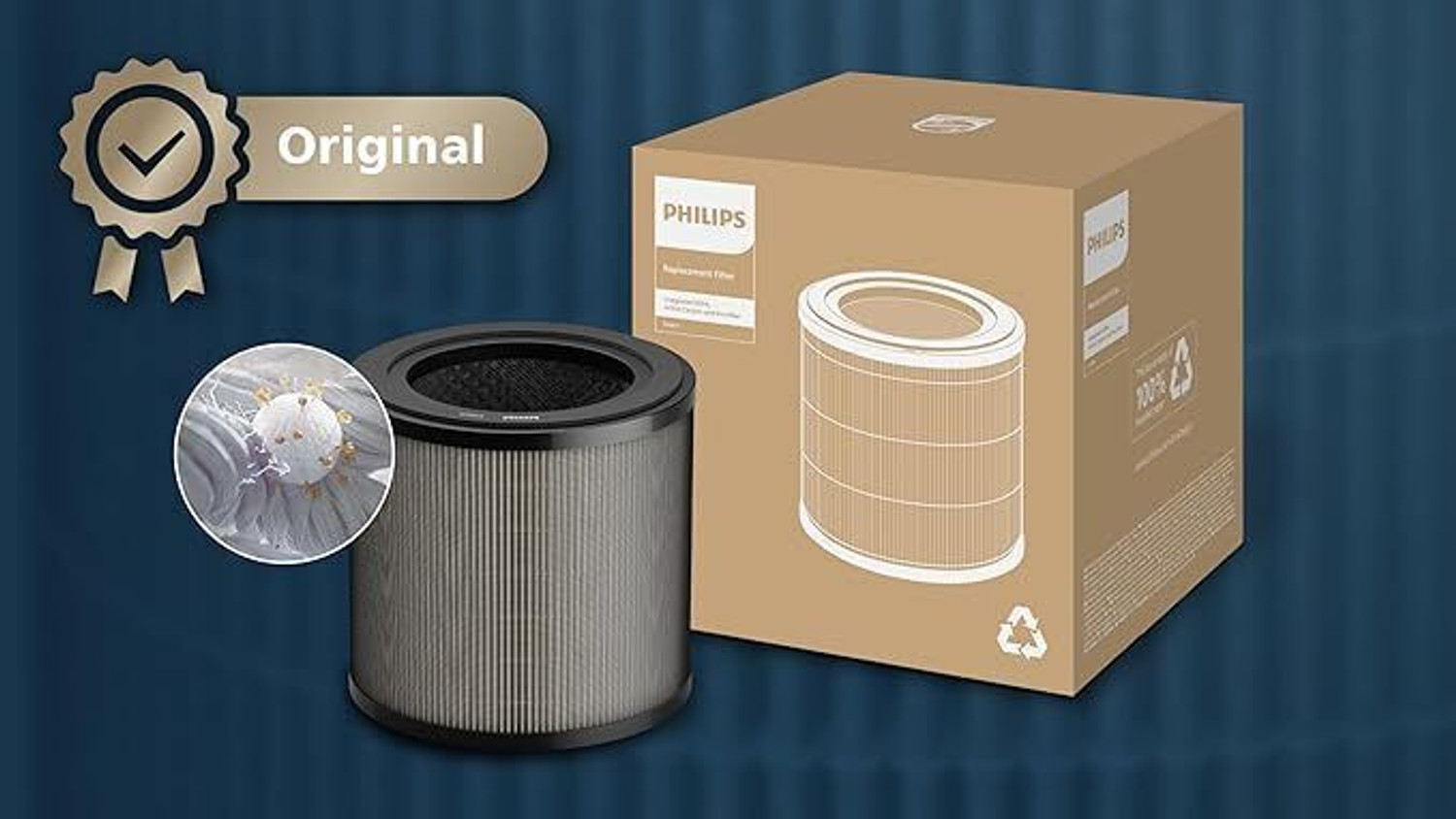 Image of PHILIPS FY0910 Integrated HEPA NanoProtect,ActiveCarbon and Pre-filter for AC0950,AC0951 Air Purifier Filter