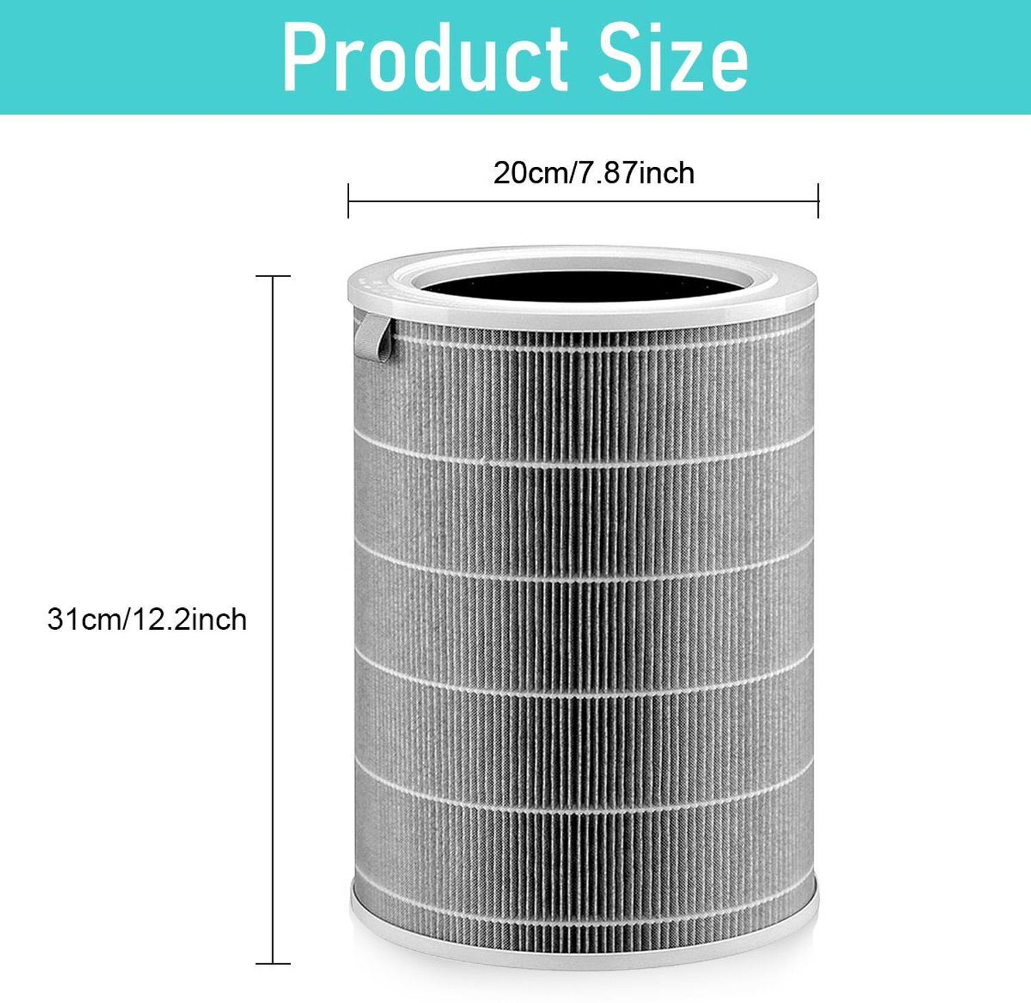 Image of J and S house Replacement Filter for 4 Lite with Triple Layer Activated Carbon Filter Air Purifier Filter
