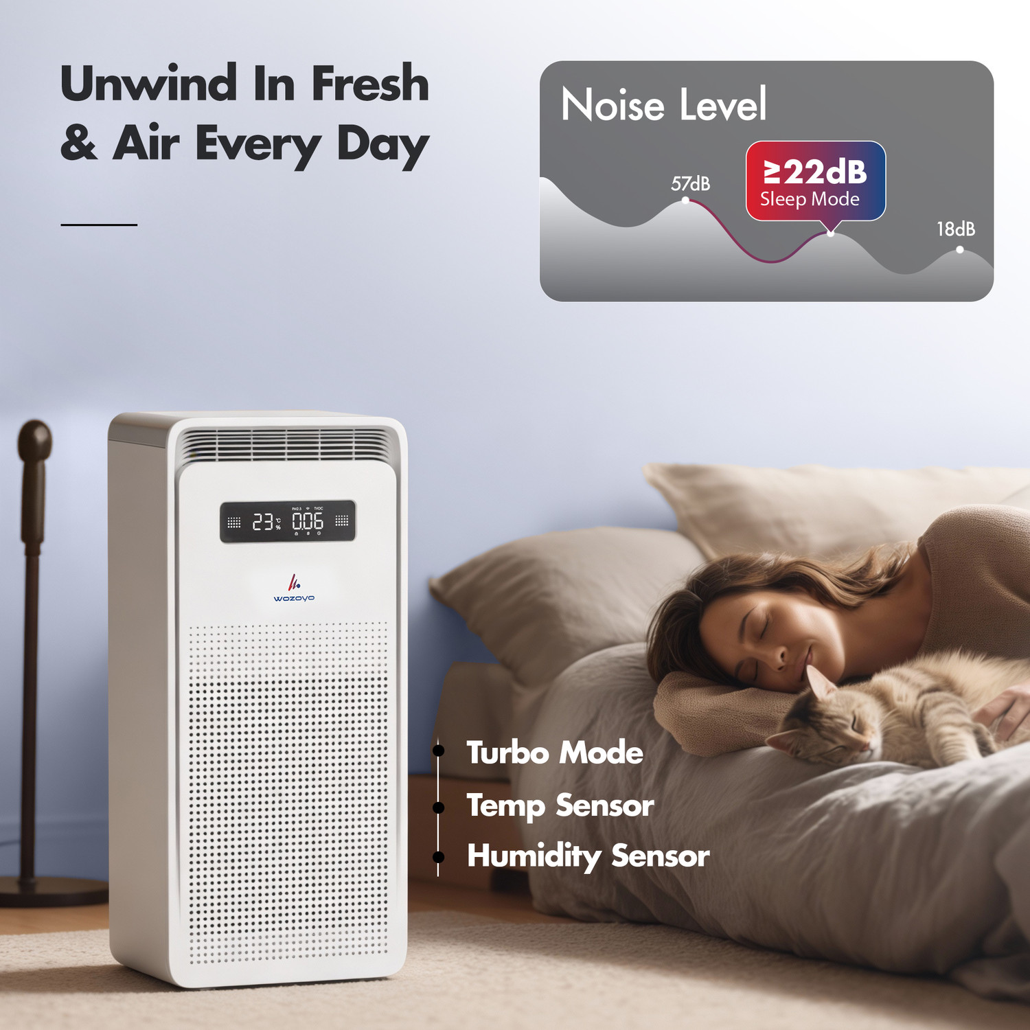 Image of Wozoyo Pure Air PA6 Portable Room Air Purifier