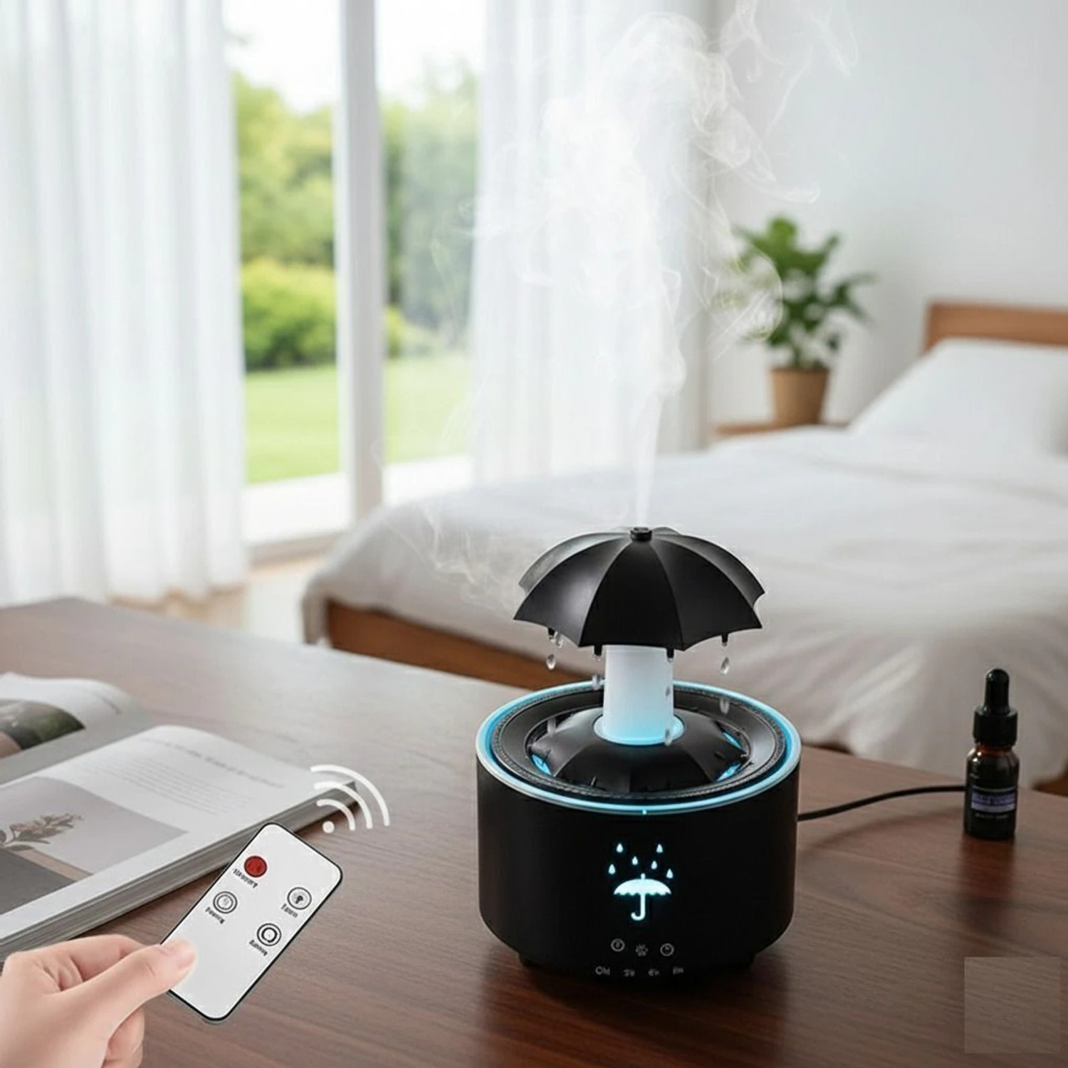 Image of Sinolink Umbrella Raindrop Air Humidifier Portable Room Air Purifier