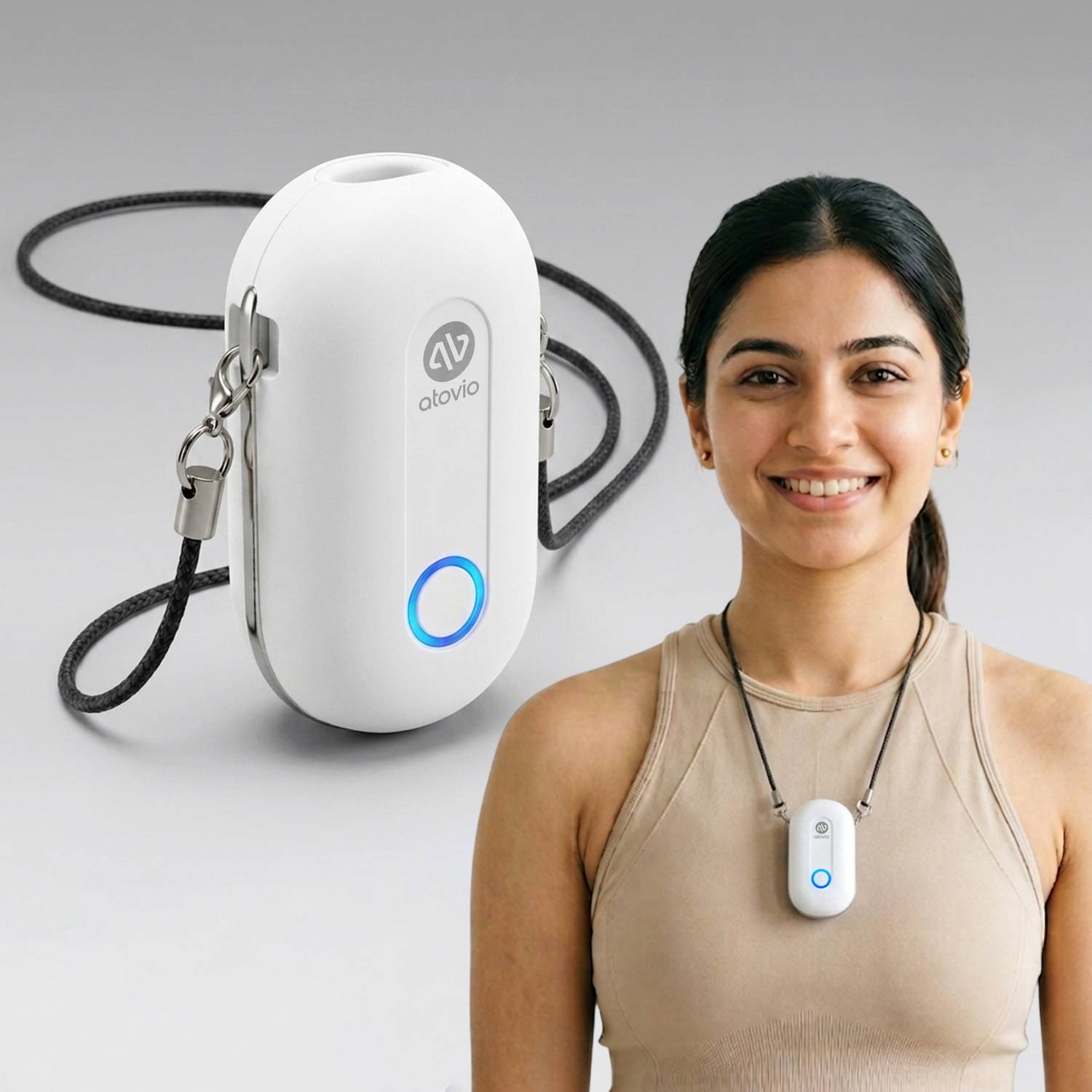 atovio Mini Personal Portable Air Purifier, Travel-Friendly, Tested at IIT Kanpur Portable Room Air Purifier