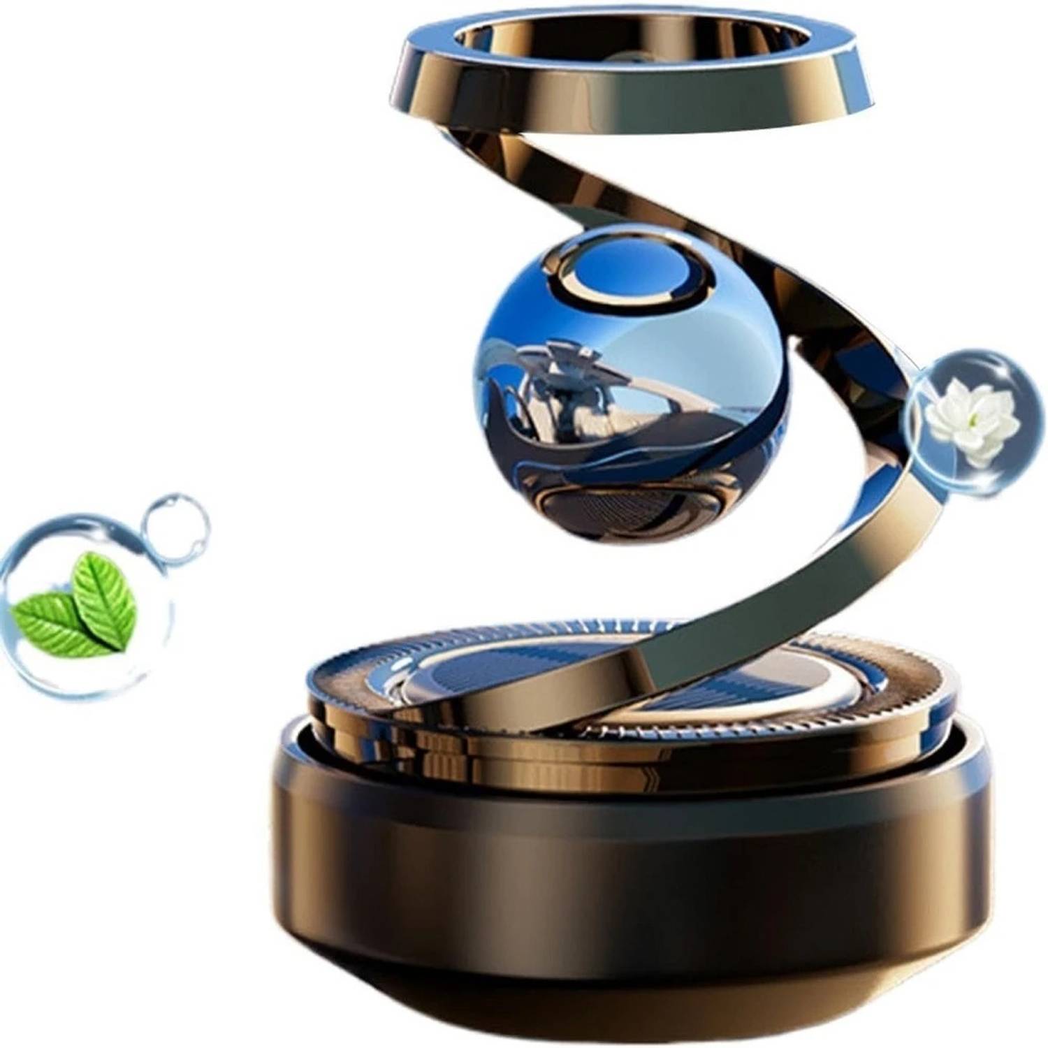 Aannie Solar Aroma Car Air Freshener, Stylish Dashboard Rotating