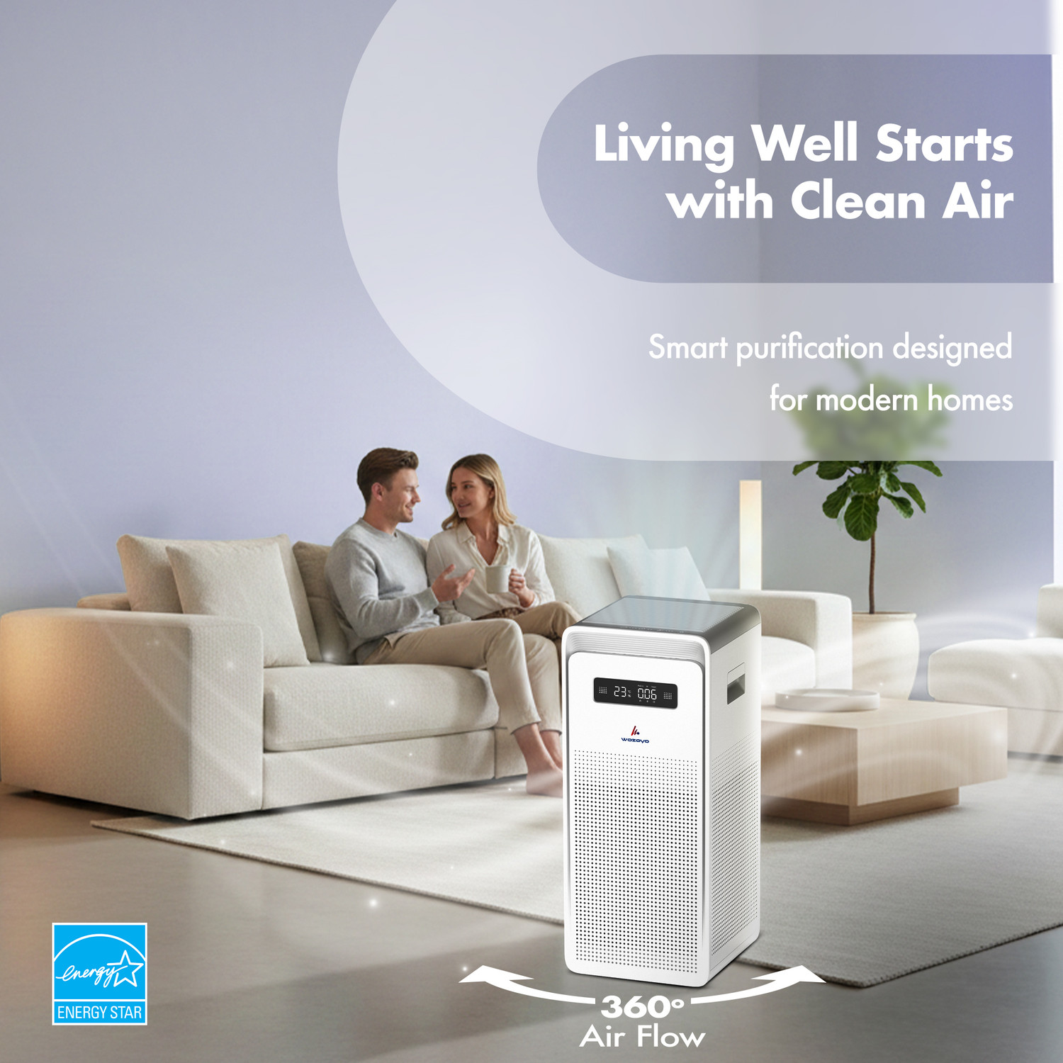 Image of Wozoyo Pure Air PA6 Portable Room Air Purifier