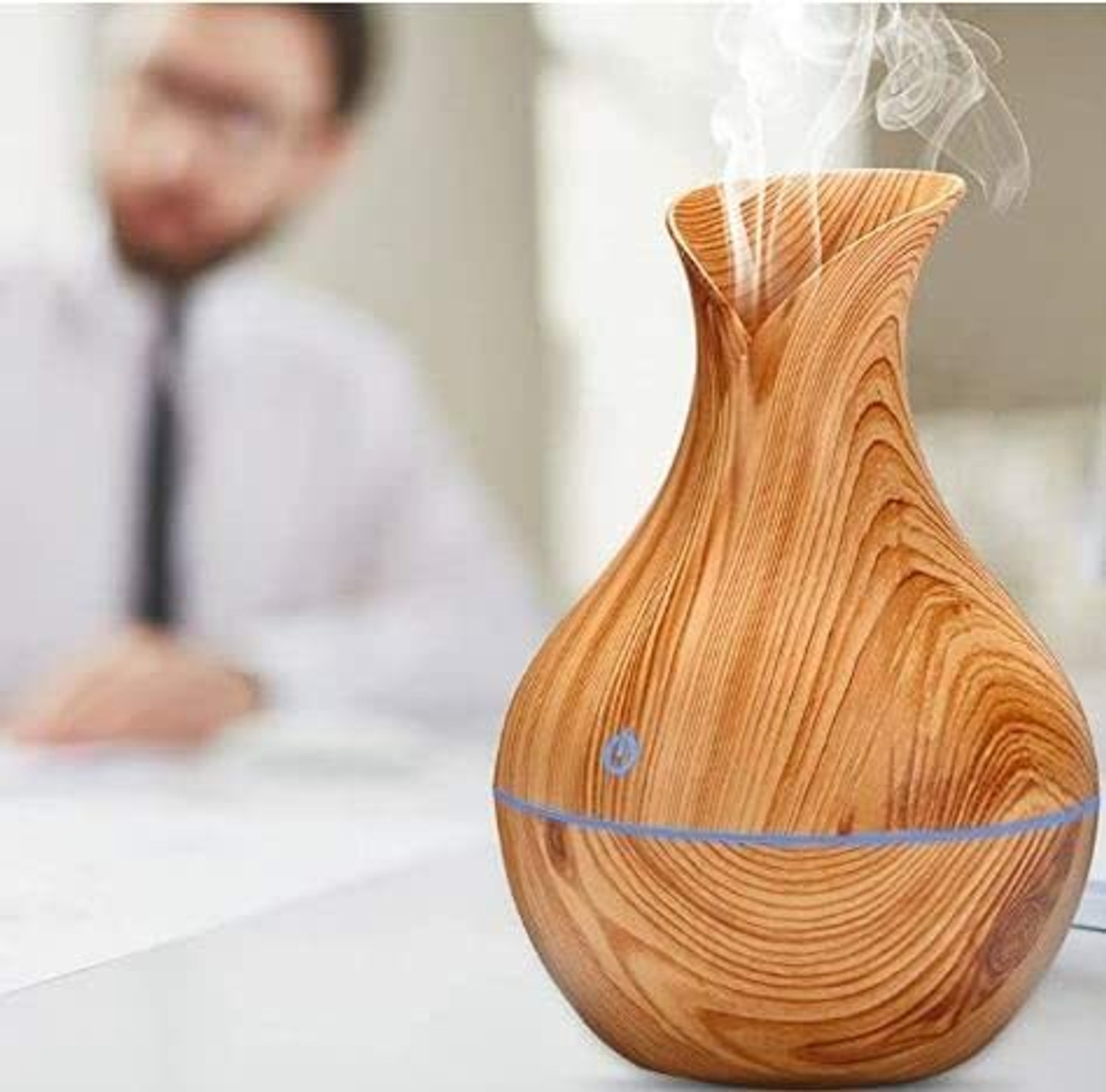 Image of Kingmart Pot sahpe HUMIDIFIER (Wooden) Room Air Purifier