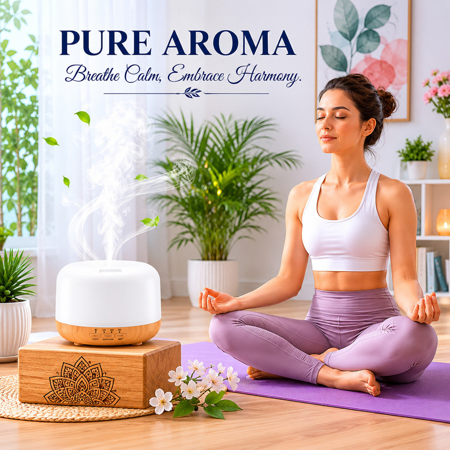Image of LUPPRA AromaMist 500 - 4-in-1 Ultrasonic Diffuser & Humidifier with LED Portable Room Air Purifier