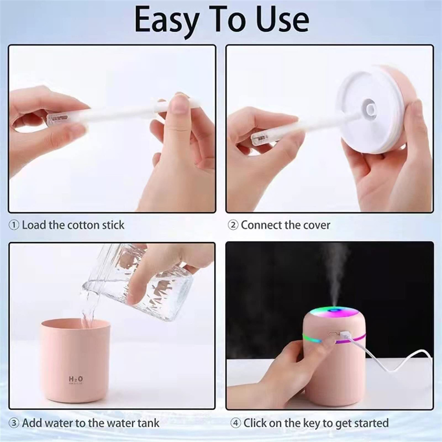 Image of Seller Zone Colorful Humidifier Portable Room Air Purifier