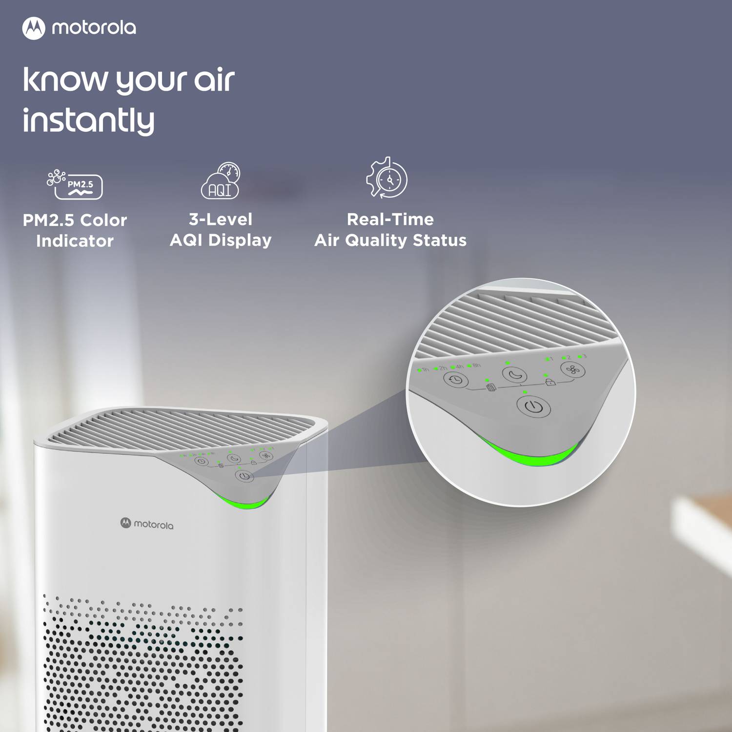 Motorola AirShield 150 Portable Air Purifier - Image 5