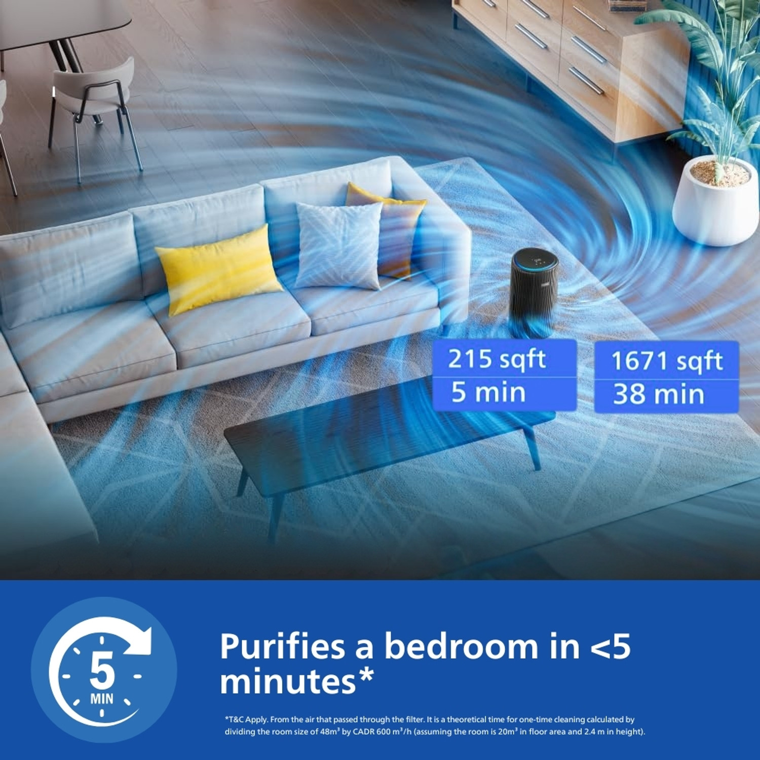 Image of PHILIPS AC4221 /61 Portable Room Air Purifier