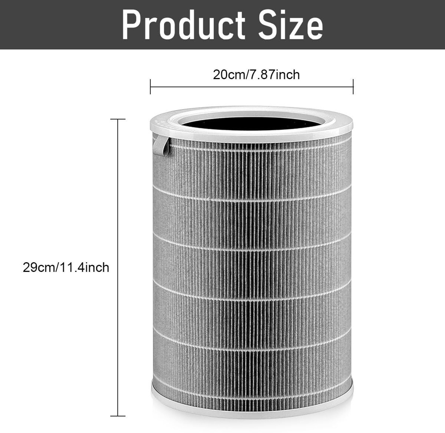 Image of Wopix Mi Air Purifier Filter for 1 /2 /3 /2S Pro | Activated Carbon Formaldehyde Portable Room Air Purifier