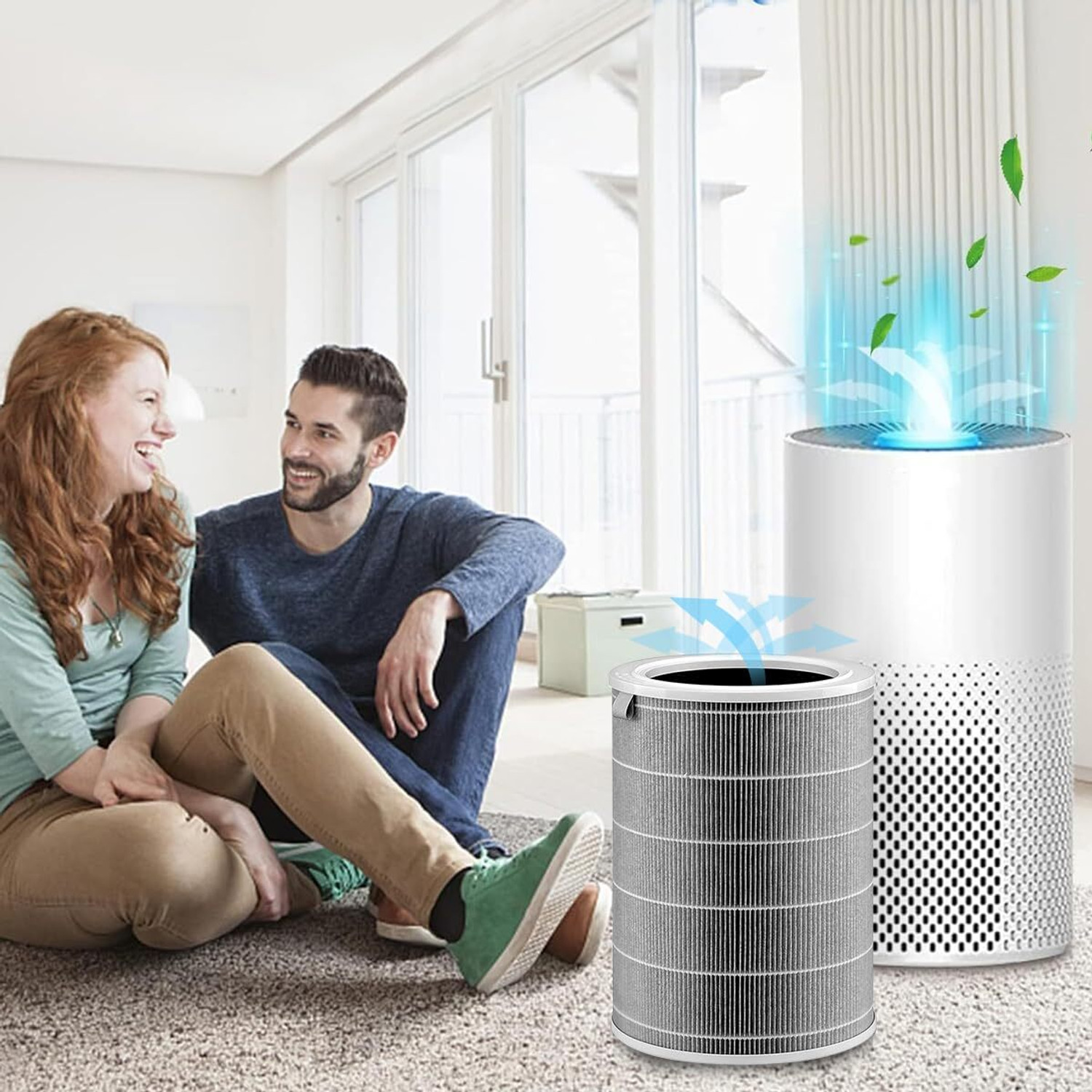 Image of Wopix Mi Air Purifier Filter for 1 /2 /3 /2S Pro | Activated Carbon Formaldehyde Portable Room Air Purifier