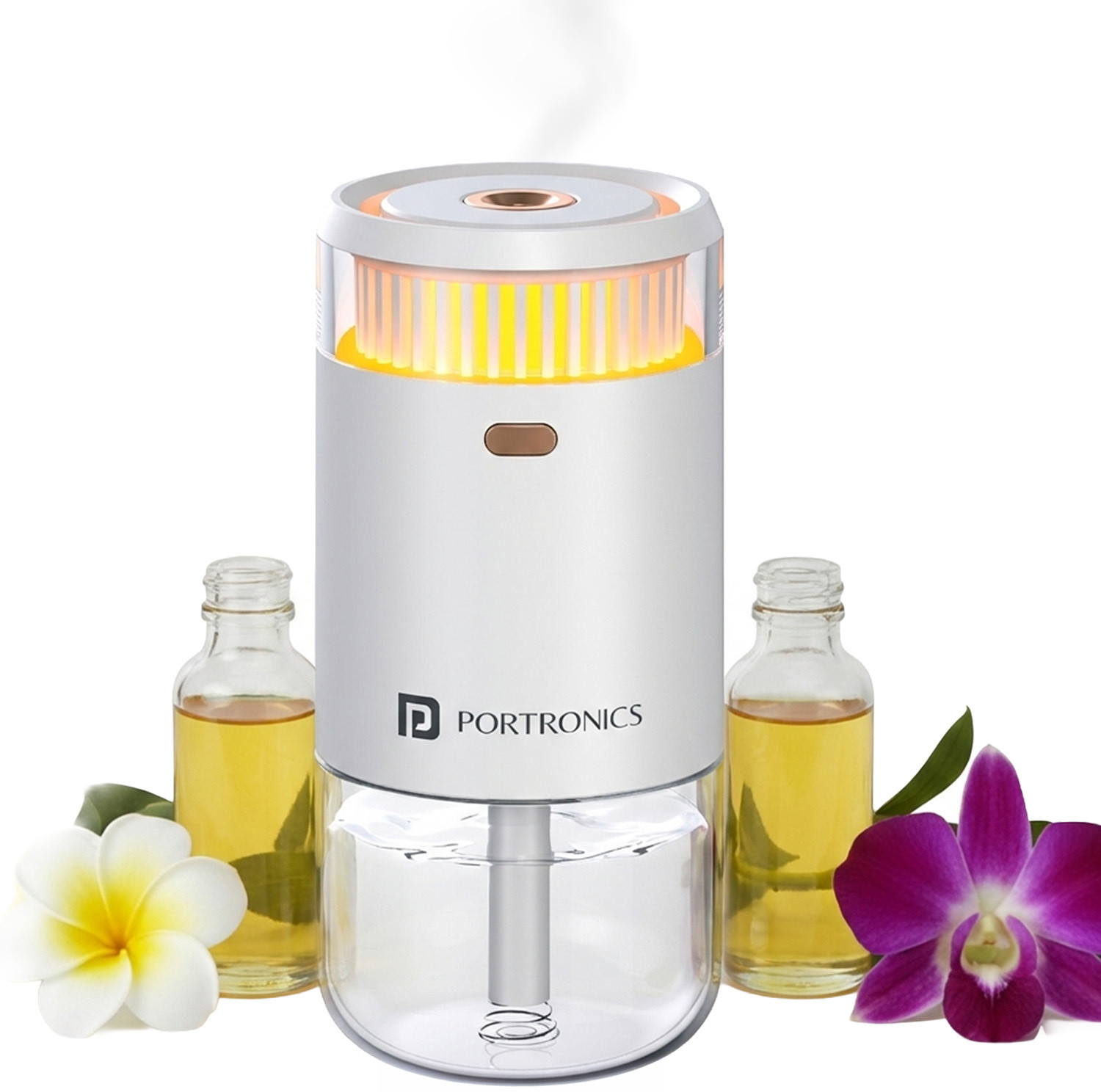 Image of Portronics Magma Go Portable Ultrasonic Aroma Diffuser with 4 Mist Modes & LED Light Portable Room Air Purifier