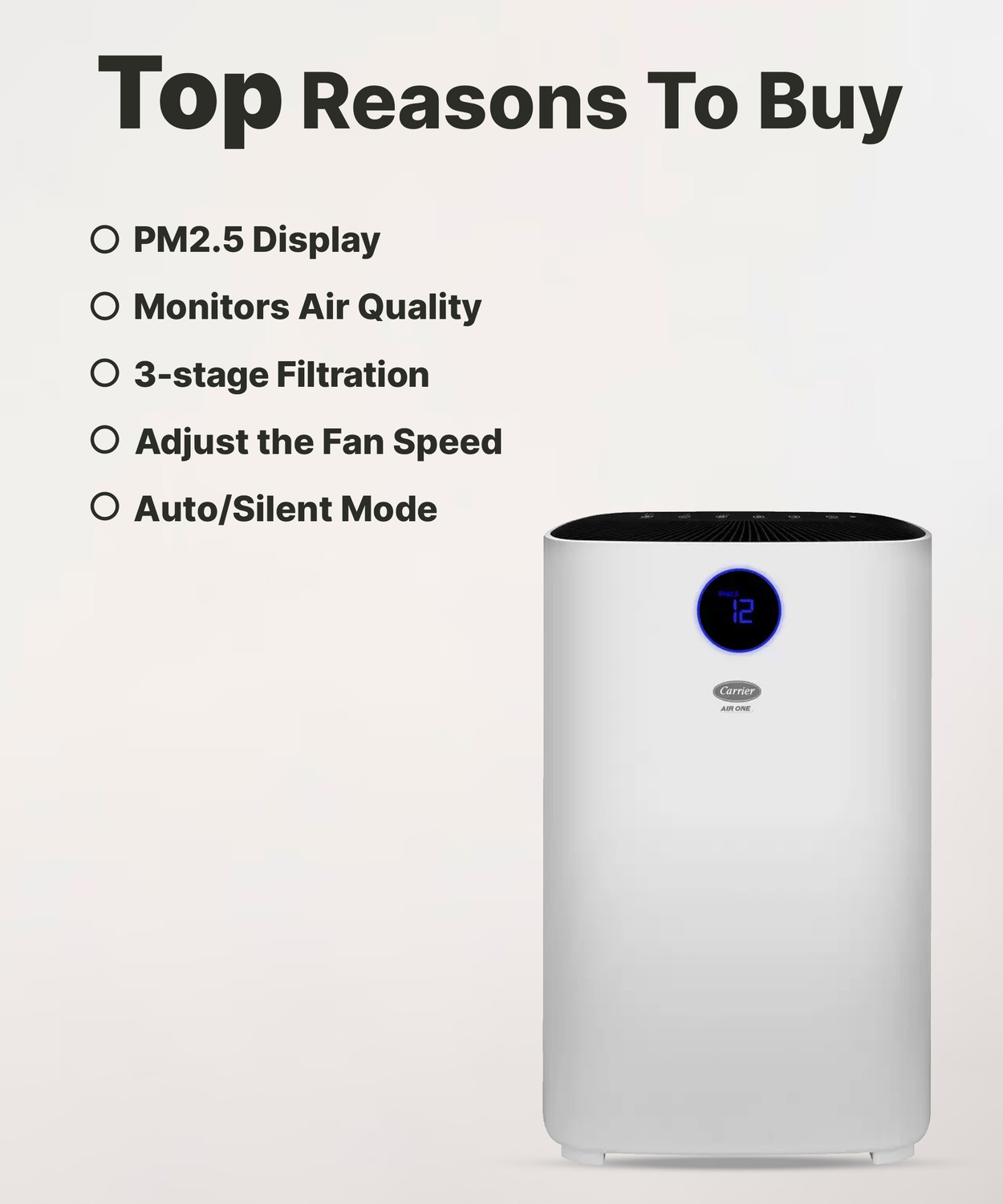 Image of CARRIER AP6006 Portable Room Air Purifier
