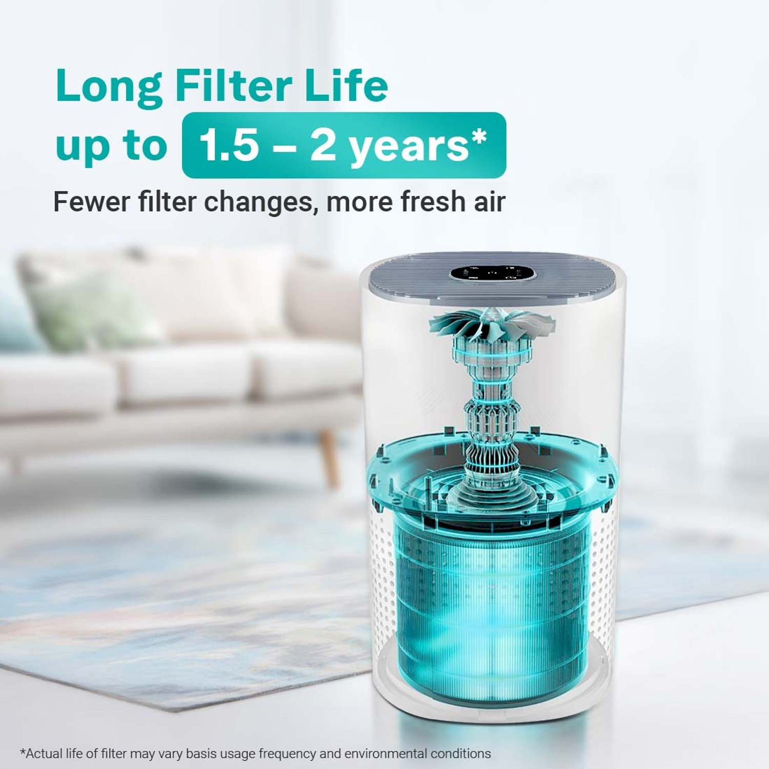 Image of EUREKA FORBES Forbes 230 Surround 360 Air Purifier Portable Room Air Purifier